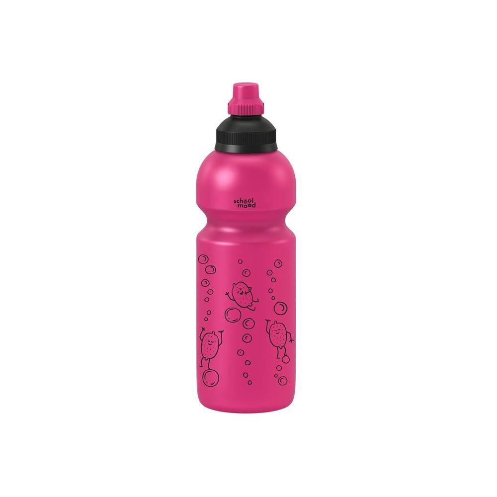 SCHOOL-MOOD® Trinkflasche pink, 600 ml, Flasche, spülmaschinenfest, auslaufsicher, Kinderflasche