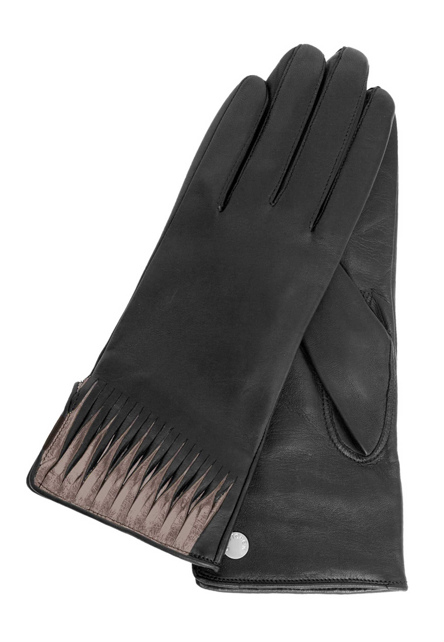 GRETCHEN Lederhandschuhe Ray Gloves mit auffälligem Fächer-Detail