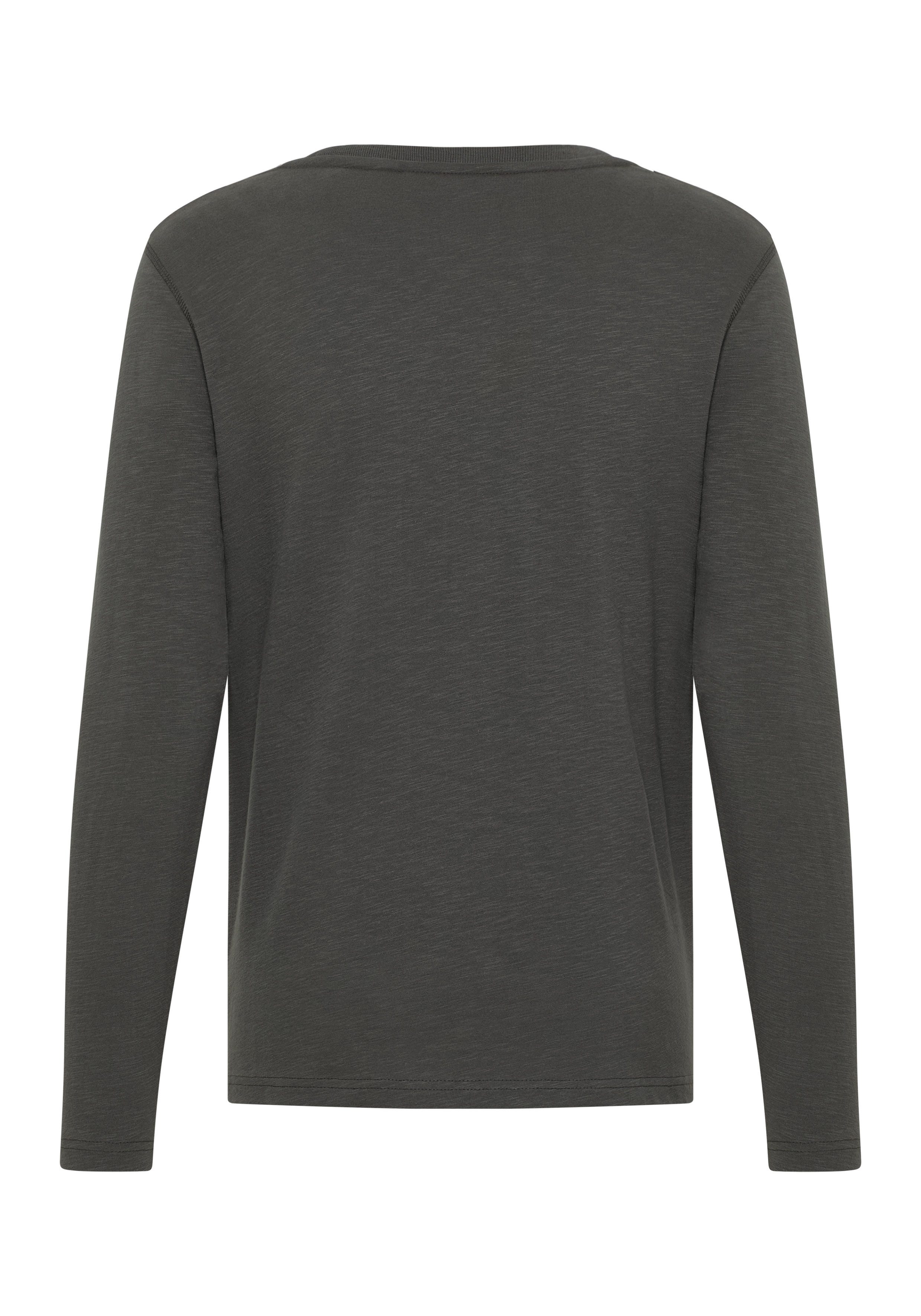 Elbsand Langarmshirt Albin Herren Gerippter Rundhalsausschnitt, günstig online kaufen