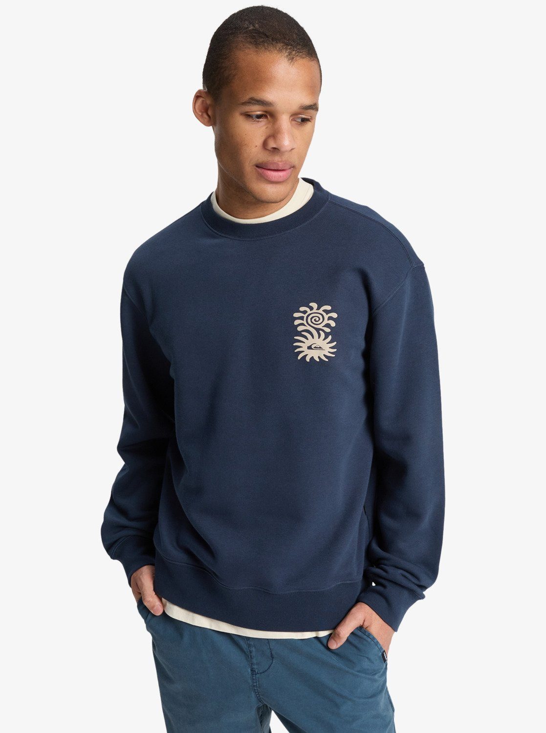 Quiksilver Sweatshirt SALT WATER GRAP DARK NAVY