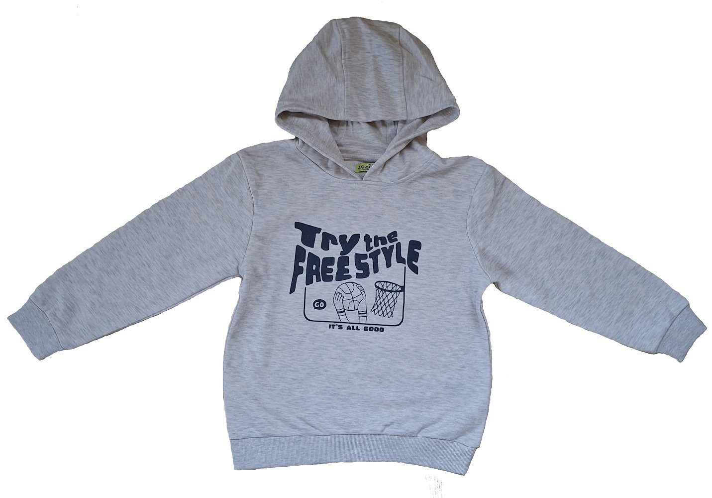 Kapuzensweatshirt Losan Jungen Kapuzensweatshirt Baketball ice melange