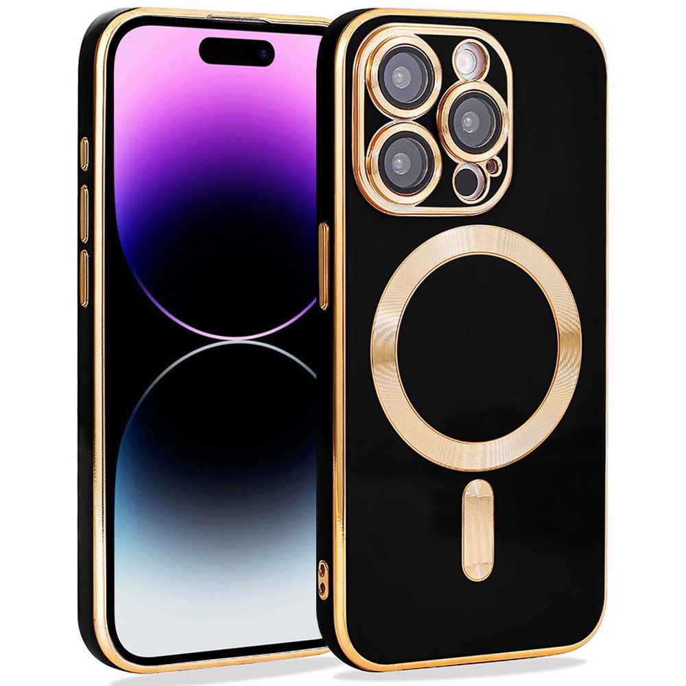 FITSU Handyhülle Case für iPhone 14 Pro Handyhülle MagSafe kompatibel mit Kameraschutz 6,12 Zoll, MagSafe kompatible Schutzhülle für iPhone 14 Pro Hülle Handyschale