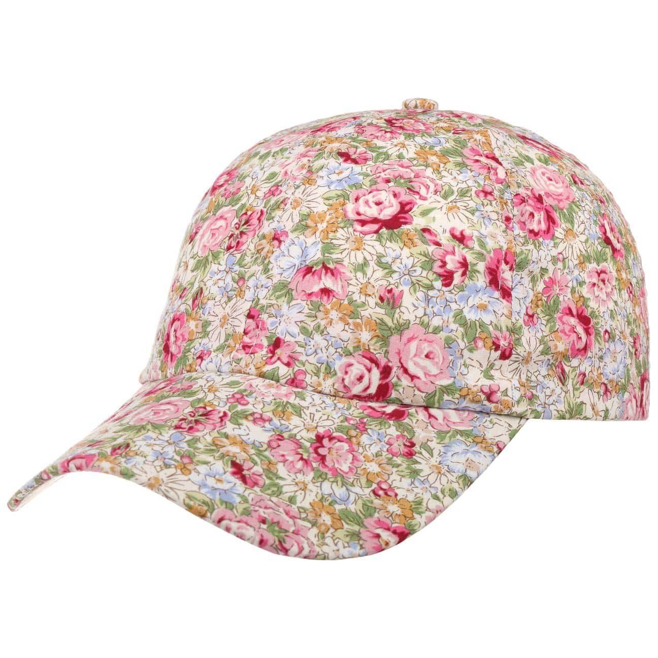 (1-St) Schirm Lipodo Basecap Cap mit rosa Baseball