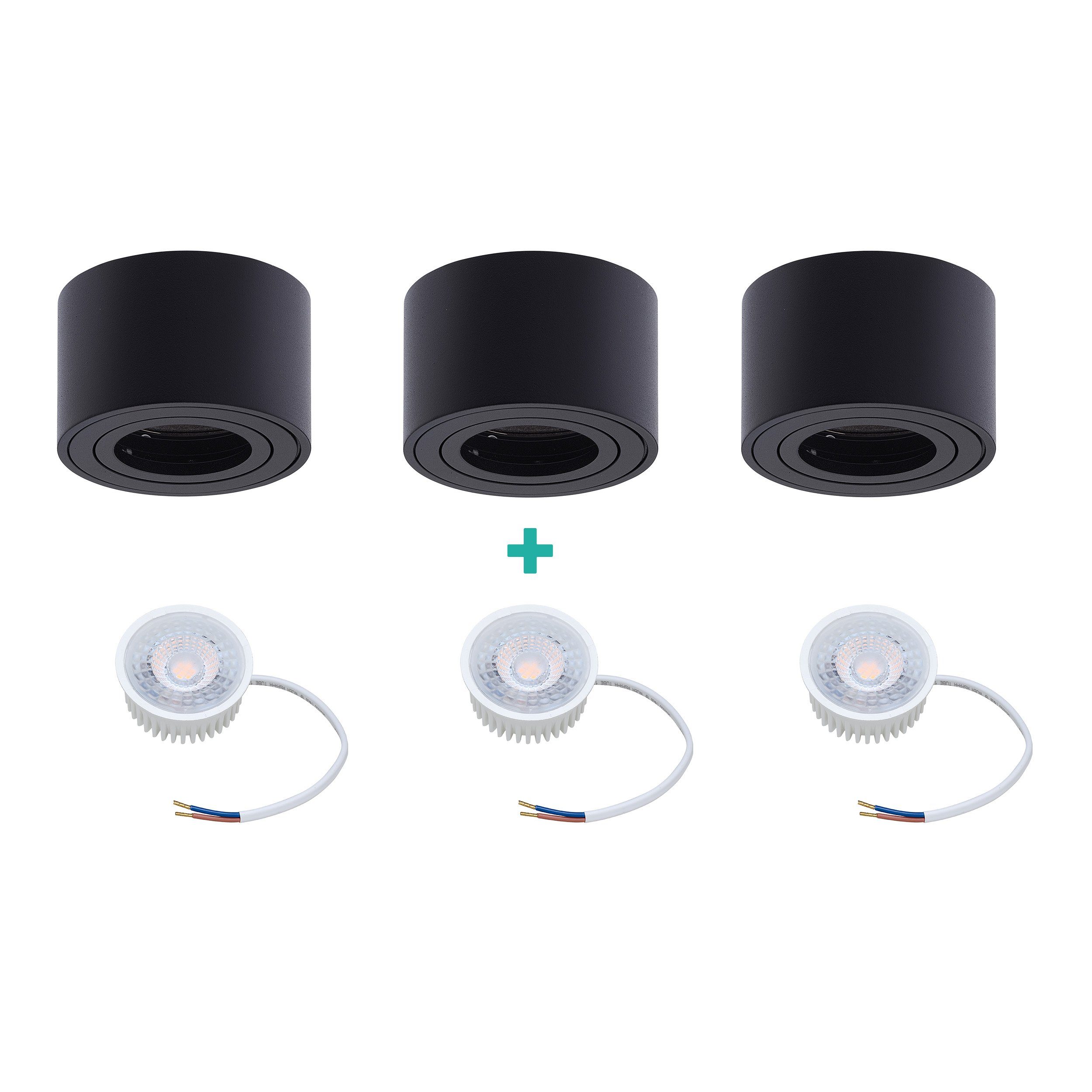 Oktaplex lighting LED Deckenstrahler 3er Set günstig online kaufen
