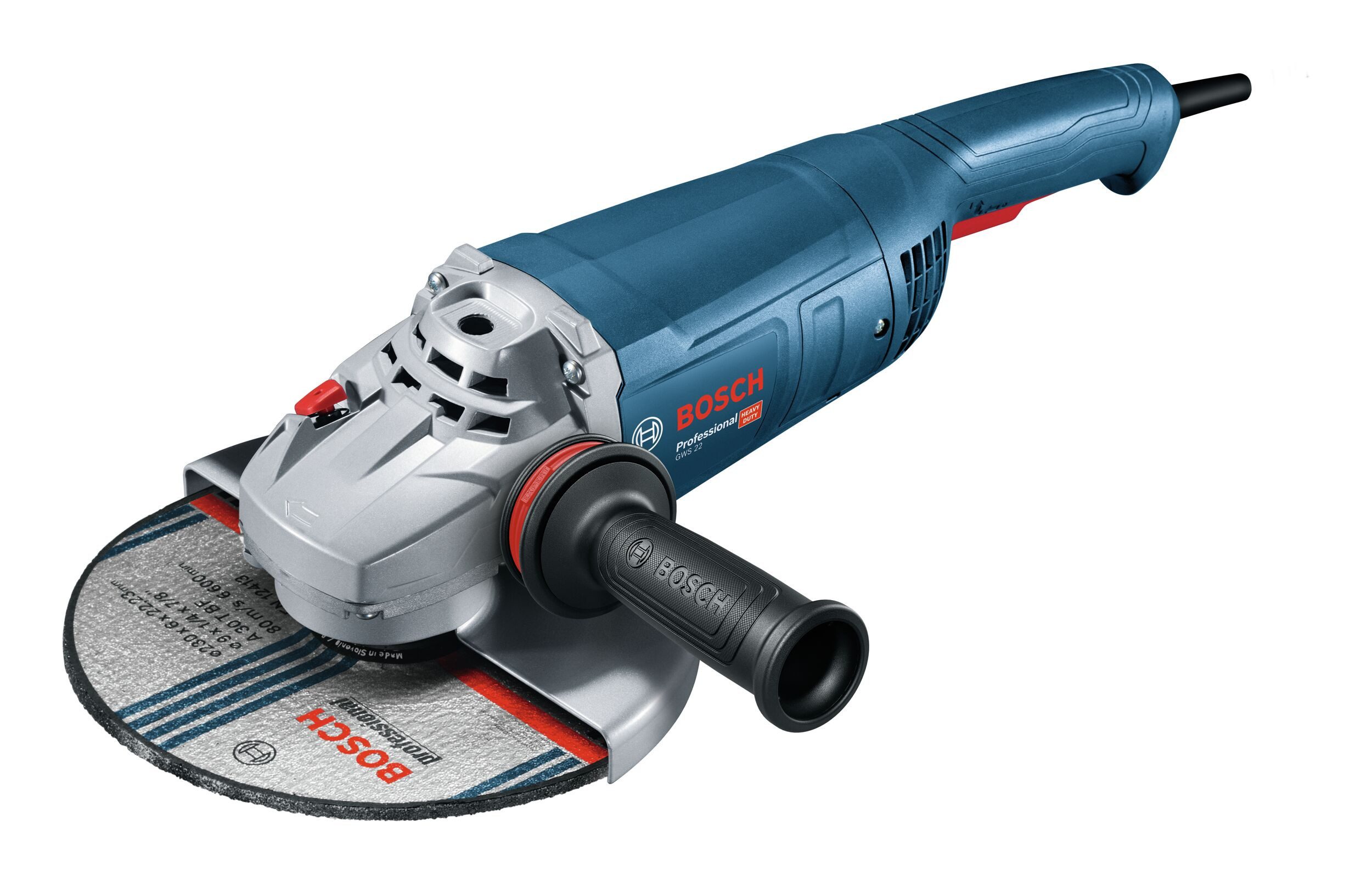 BOSCH Winkelschleifer GWS 22-180 J, max. 8500 U/min, Im Karton