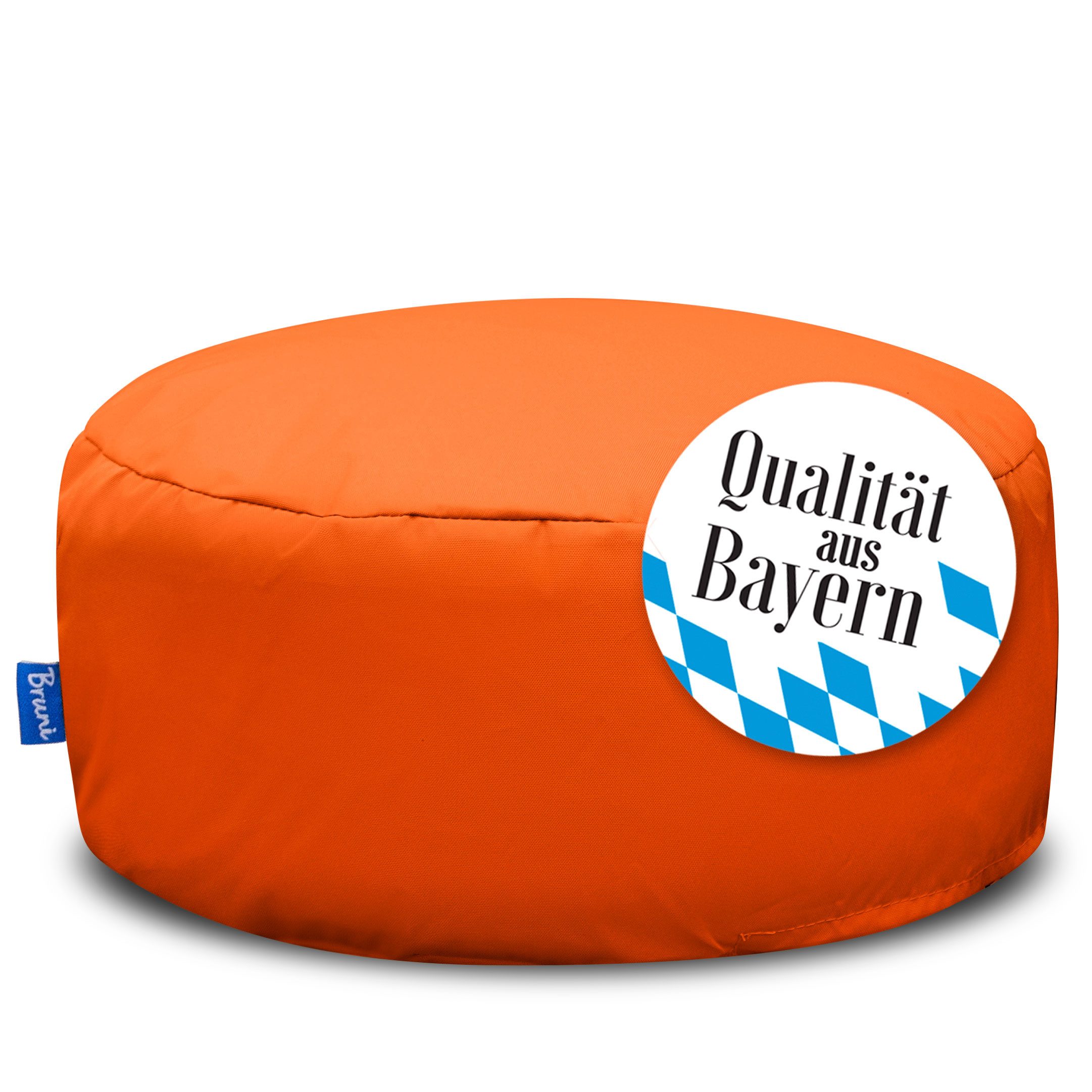 Bruni Pouf Sitzhocker Pouf für drinnen & draußen mit abnehmbarem Bezug, Gemütlicher Fuß- & Sitzhocker, Yogakissen, indoor & outdoor, waschbar