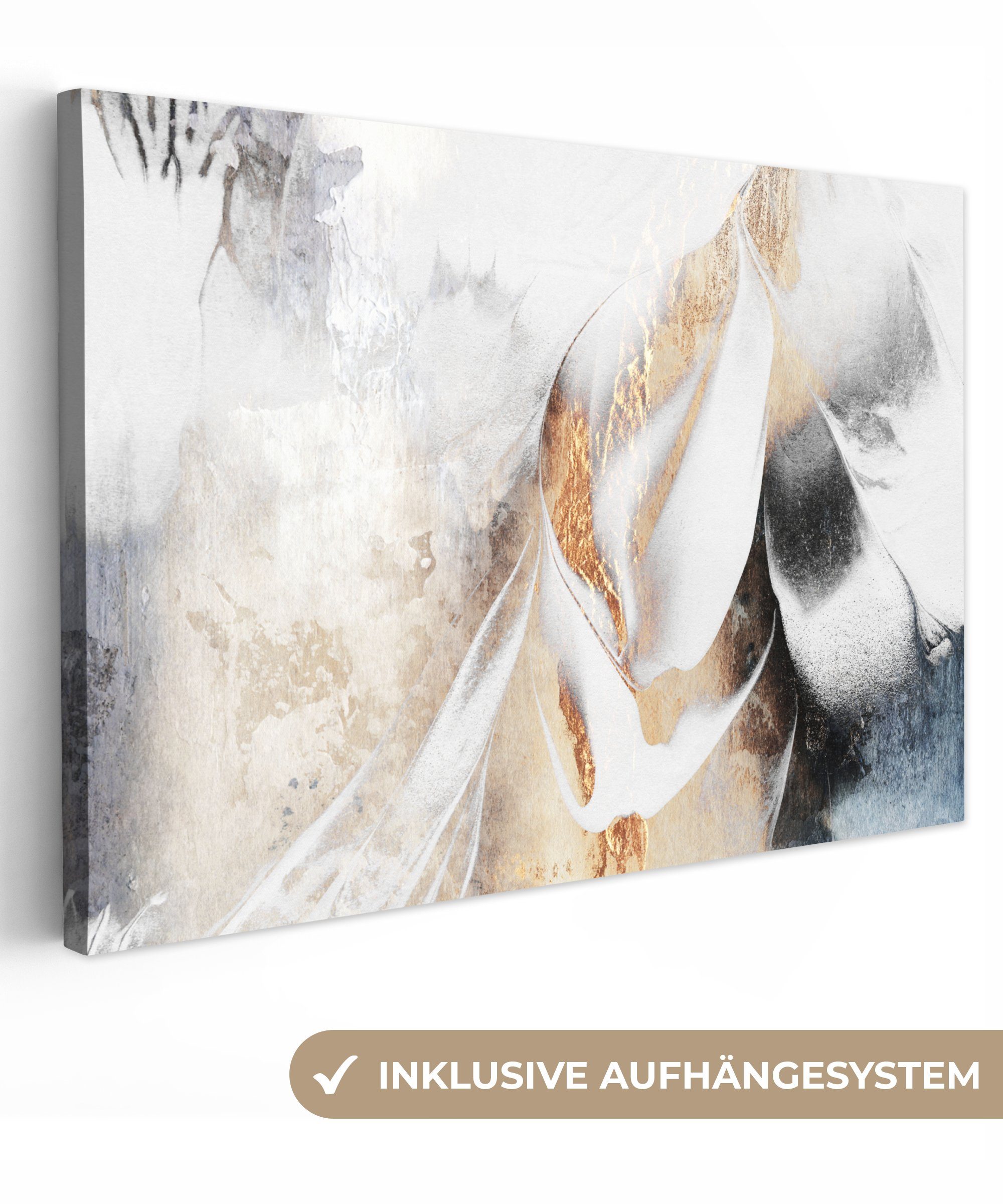 OneMillionCanvasses® Leinwandbild Abstrakt - Gold - Design - Luxe, Fotodruc günstig online kaufen