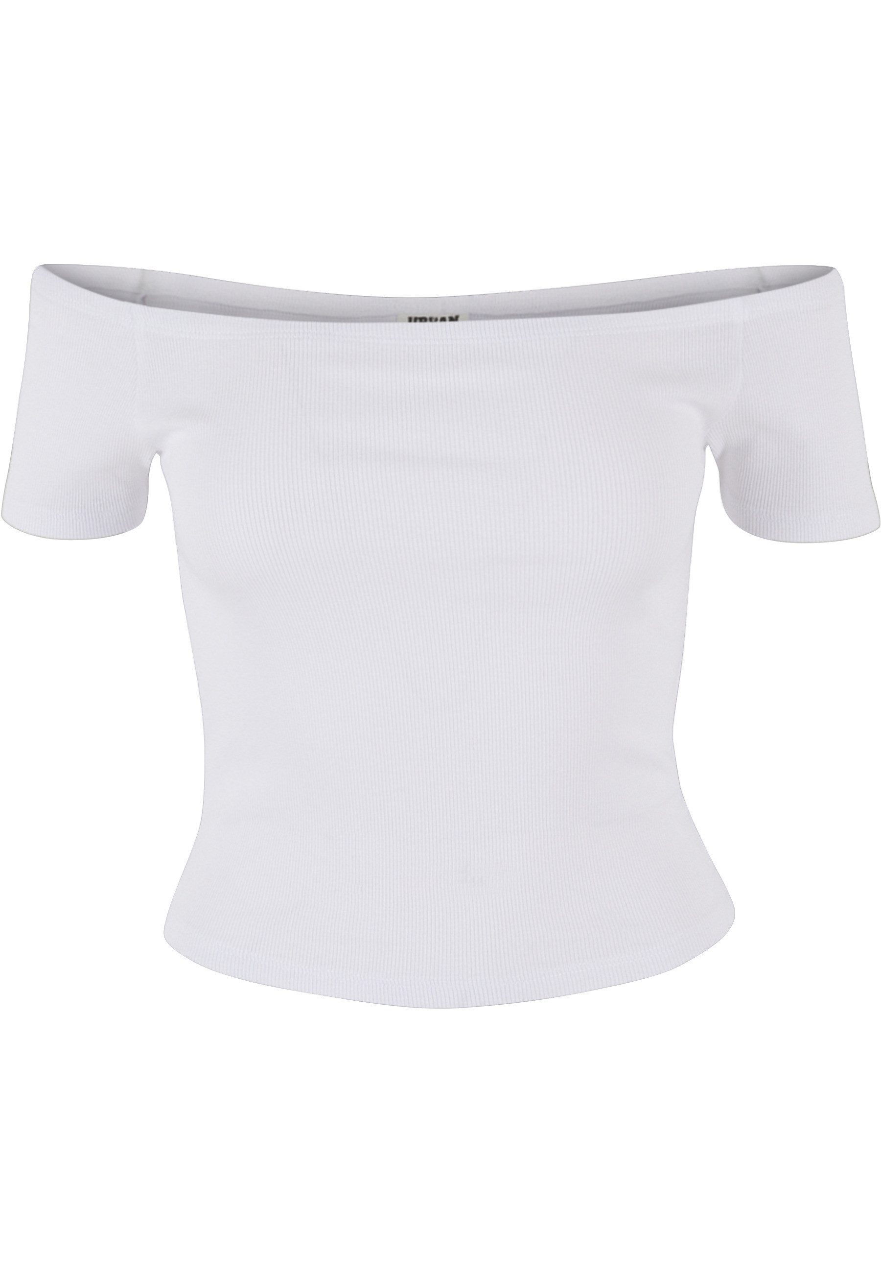 URBAN CLASSICS T-Shirt Urban Classics Damen Ladies Organic Off Shoulder Rib Tee (1-tlg)