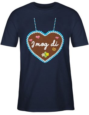 Shirtracer T-Shirt I mog di - Lebkuchenherz - Gänseblümchen Butterblume Herzen Mode für Oktoberfest Herren