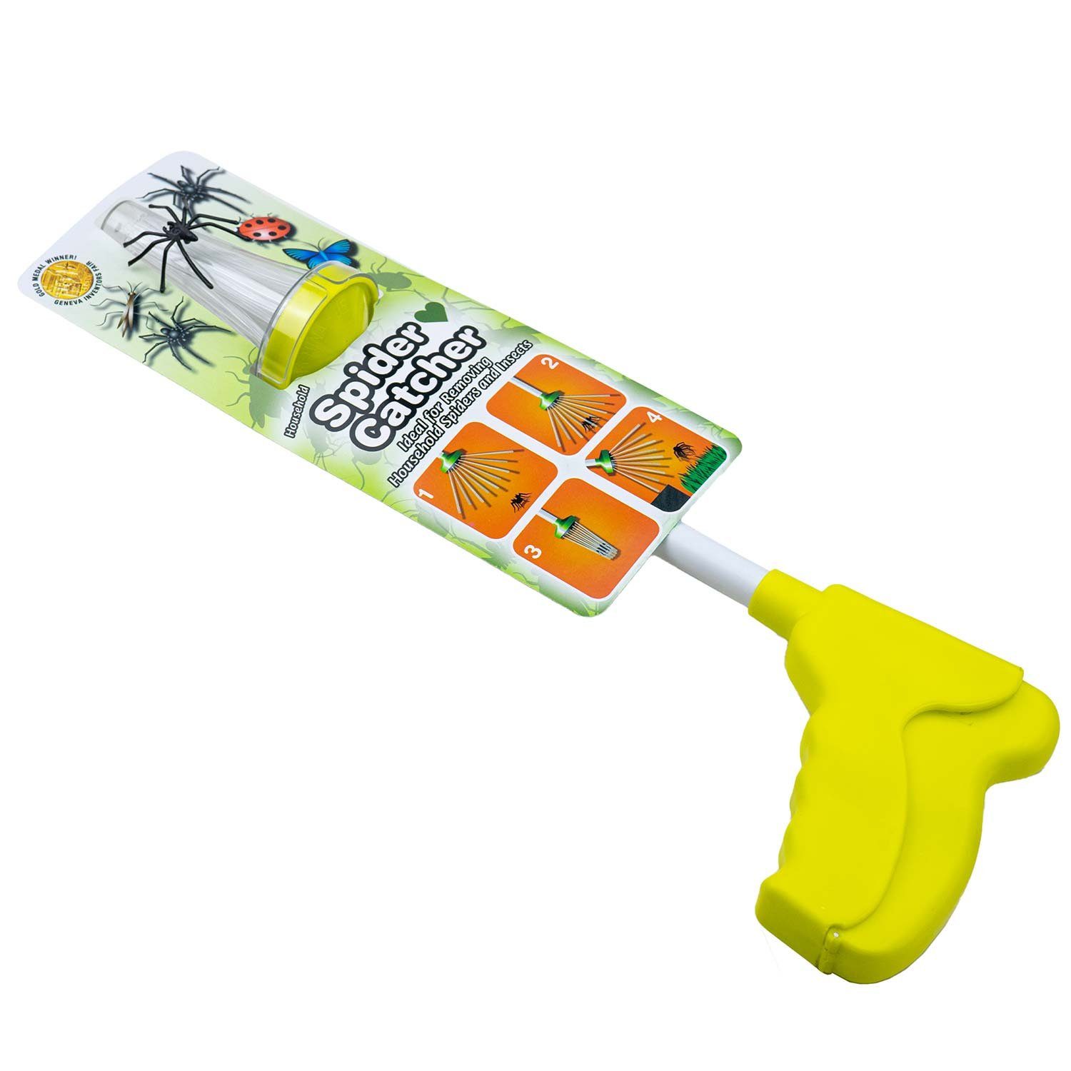 Goods+Gadgets Insektenfalle Spinnenfänger mit Teleskoparm – Sicheres & Sauberes Insektenfangen, 45 cm – Bild 4 von 5