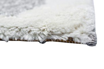Teppich Teppich Wohnzimmerteppich abstraktes Muster grau creme, Carpetia, rechteckig, Höhe: 20 mm
