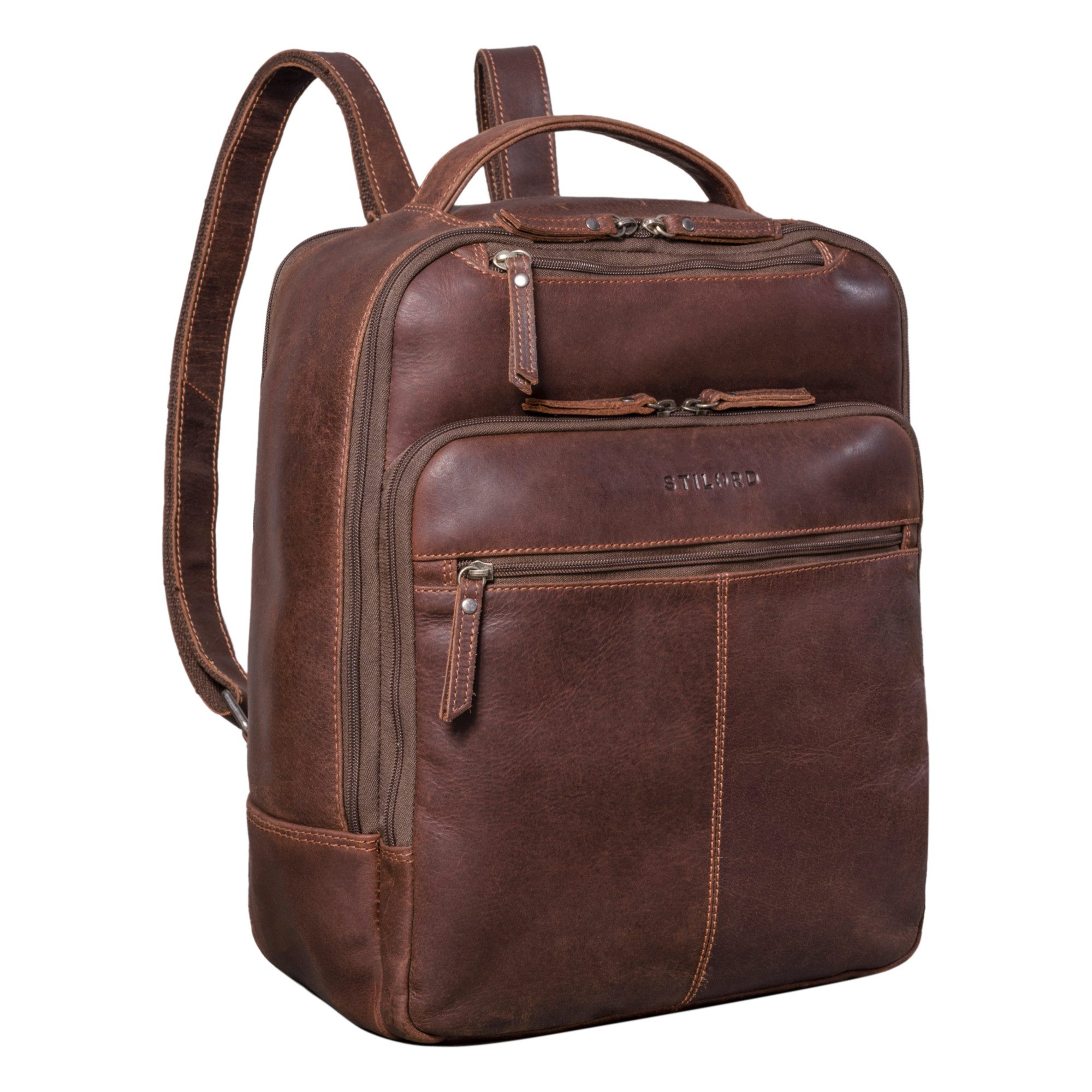 Notebook-Rucksack "Nikita" Laptoprucksack Leder Groß Unisex