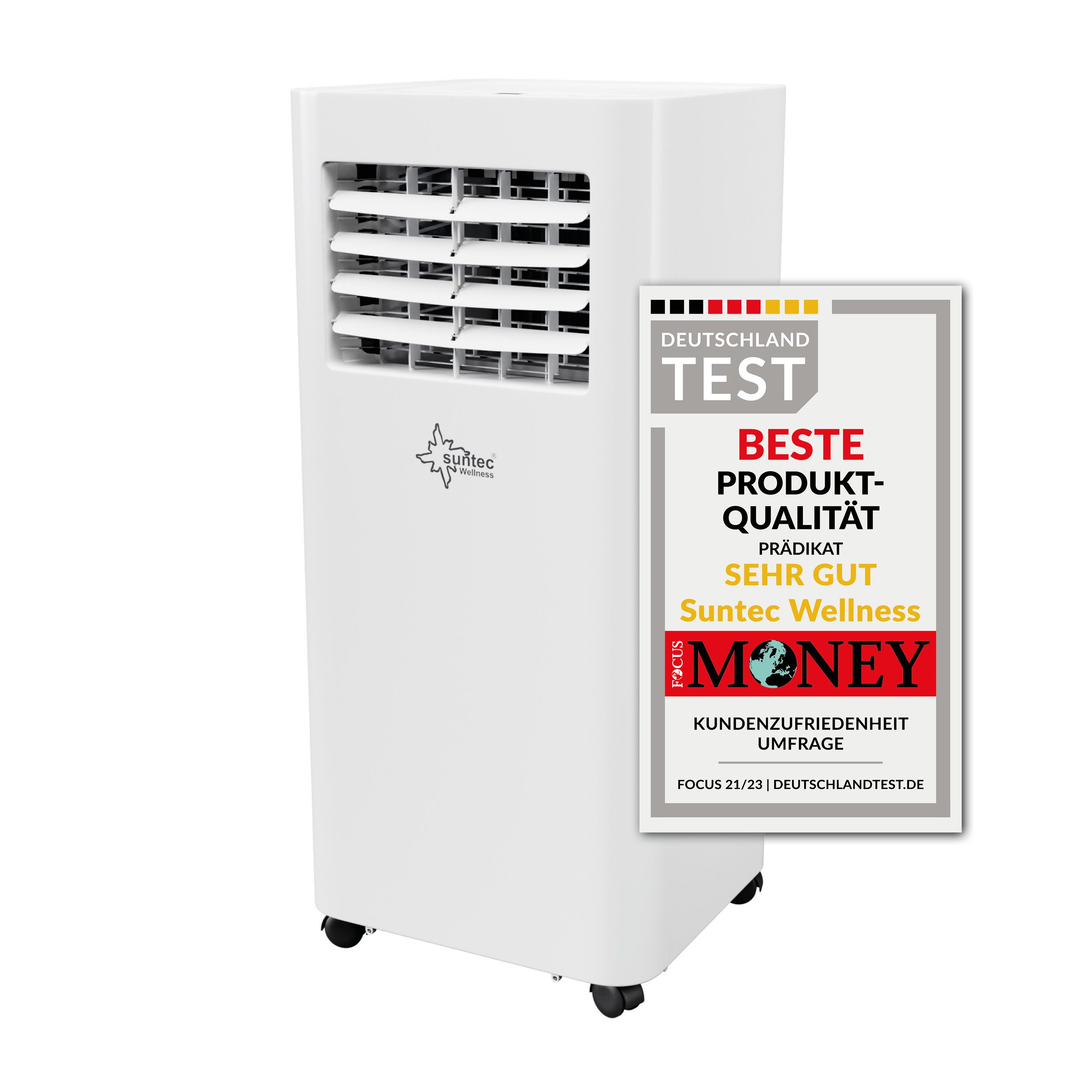 Suntec Wellness 3-in-1-Klimagerät CoolMaster 2.0 Eco R290, Mobile Klimaanlage für Räume bis 60 m³, Kühler & Entfeuchter