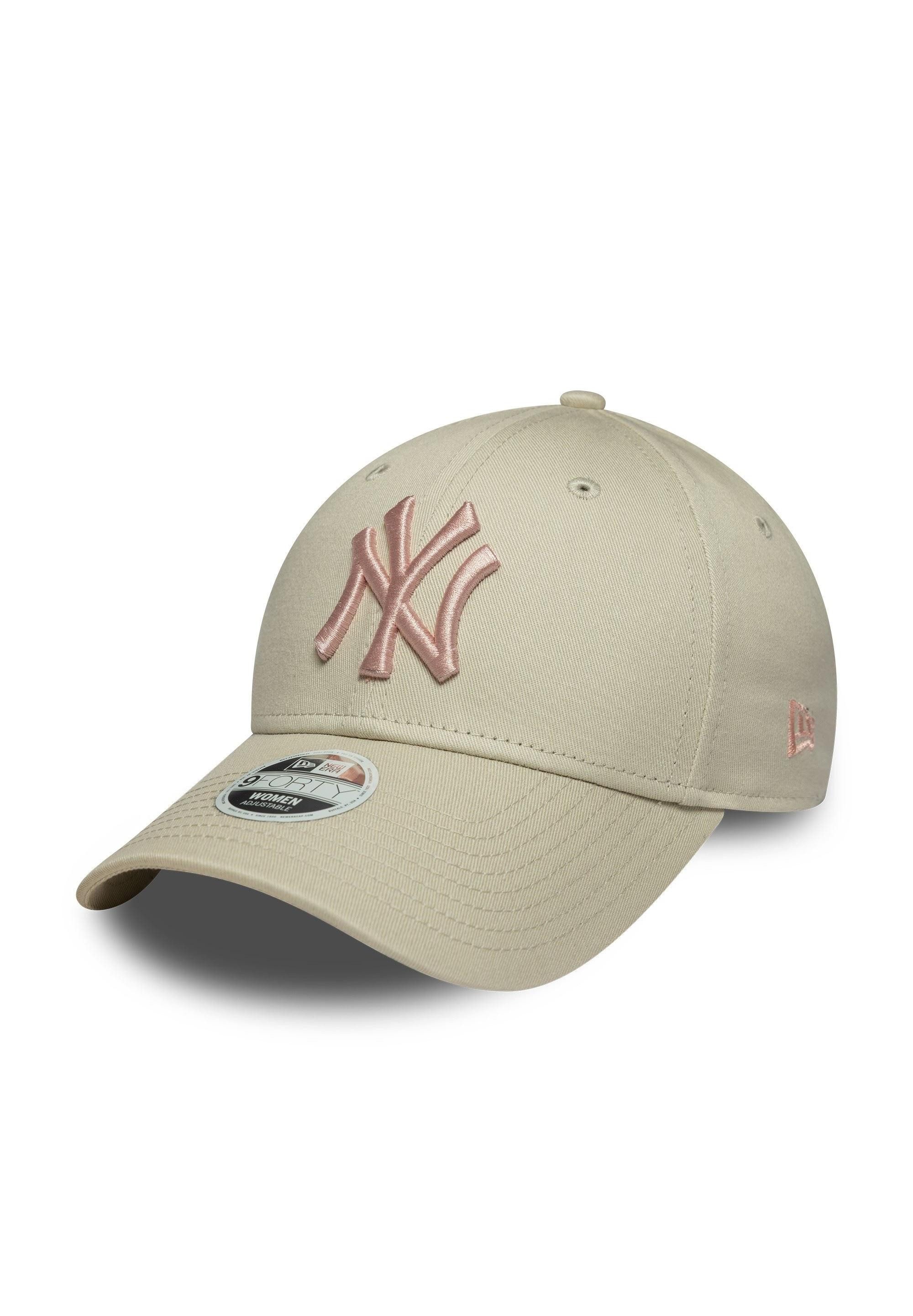 Baseball Cap New York Yankees New Era MLB League Essential 9Forty Women Cap Beige