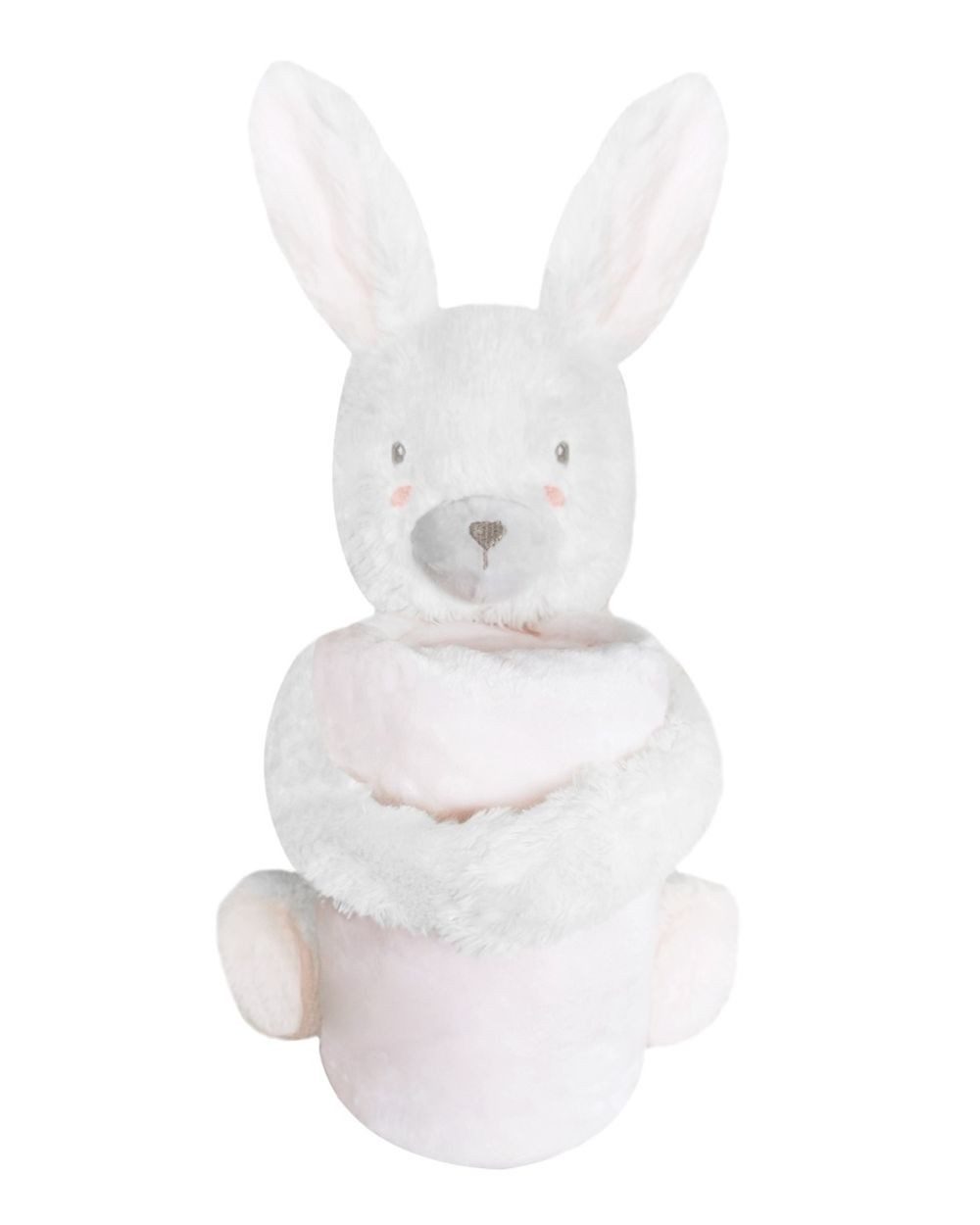 Babydecke Babydecke 2 in 1, Kikkaboo, Geschenkset Kuscheltier 25 cm Kuscheldecke 100 x 70 cm