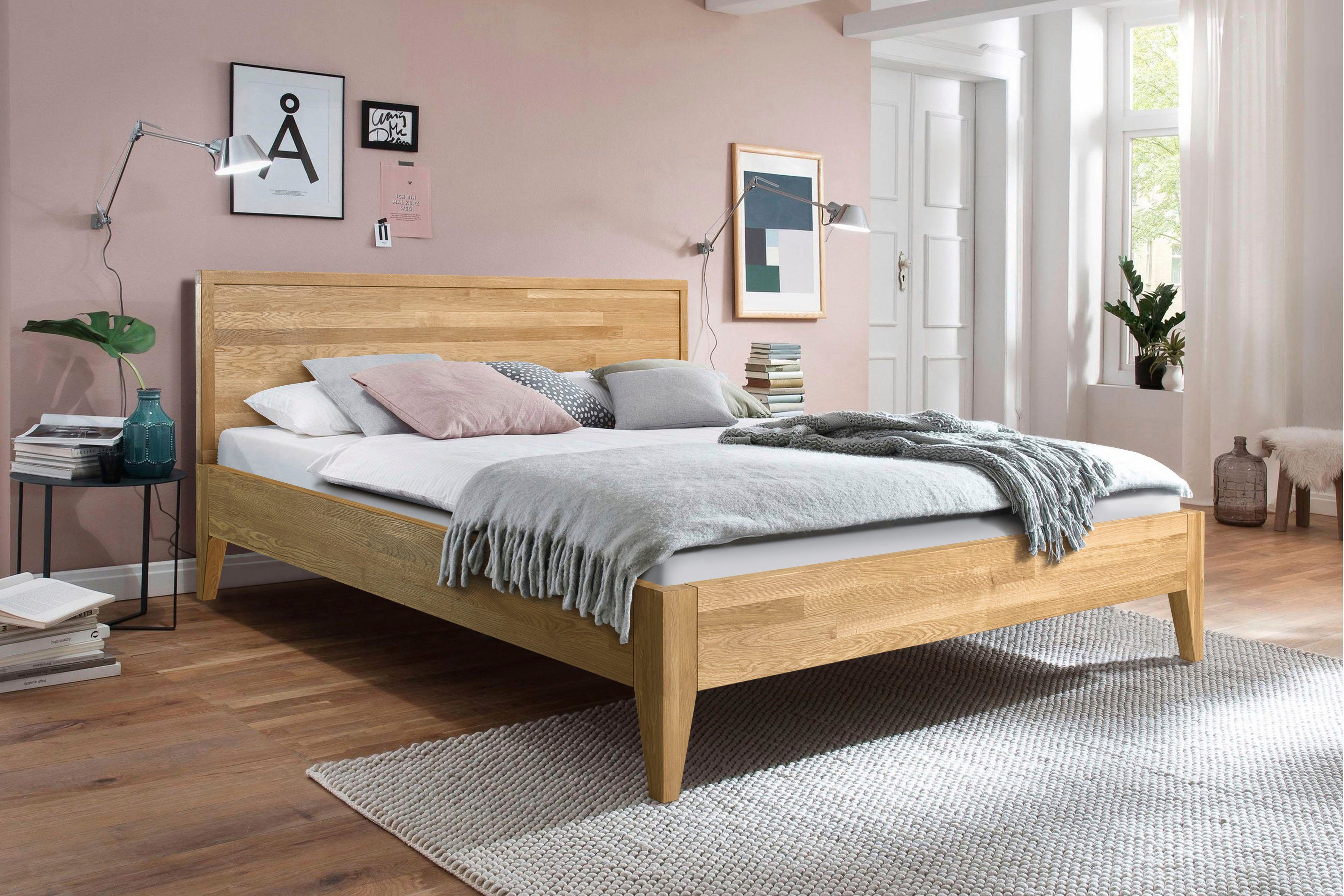 andas Bett »Runa«, aus massivem Eichenholz, in verschiedenen Liegeflächen  erhältlich online kaufen | OTTO