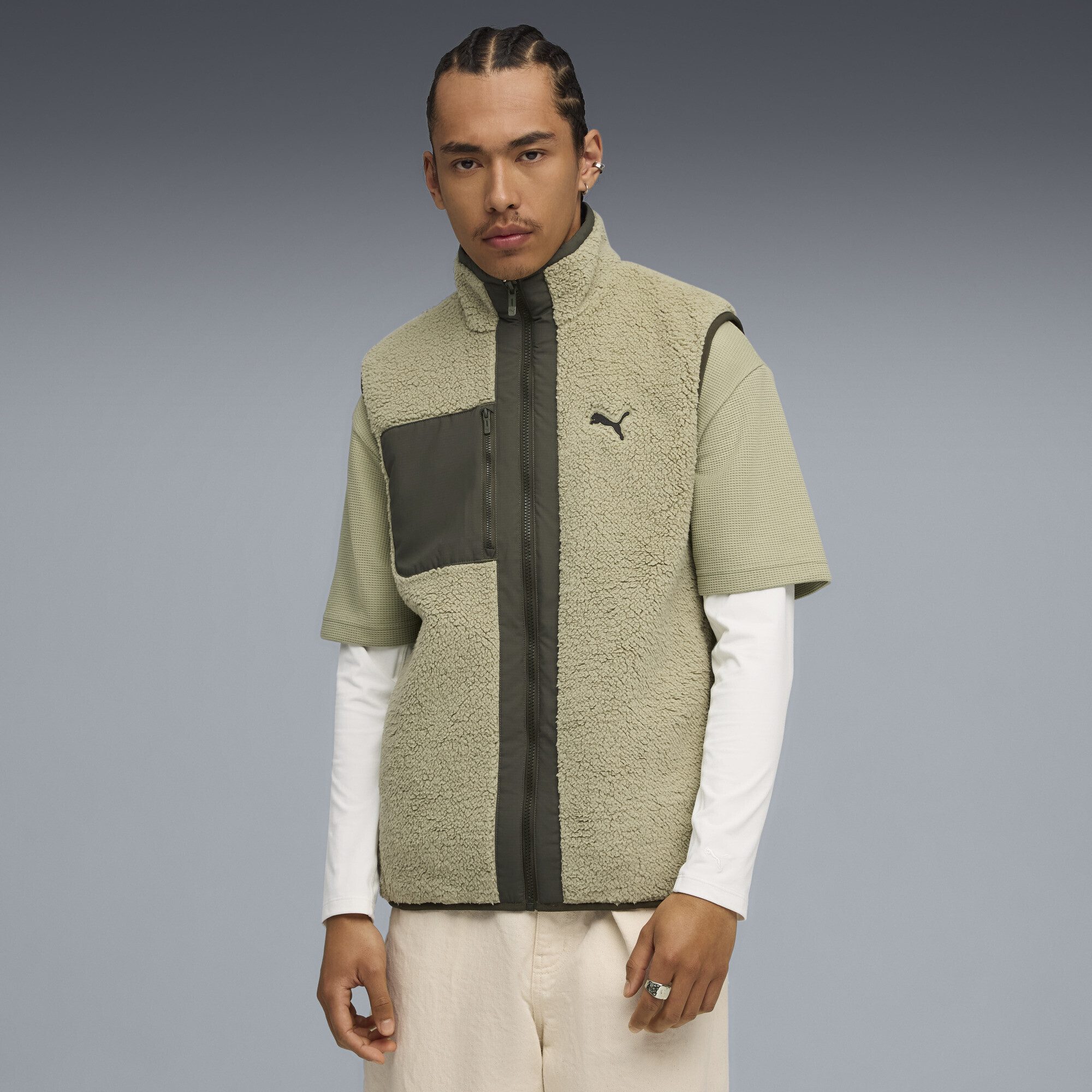 PUMA Funktionsweste Hybrid Sherpa Wendbare Weste Herren günstig online kaufen