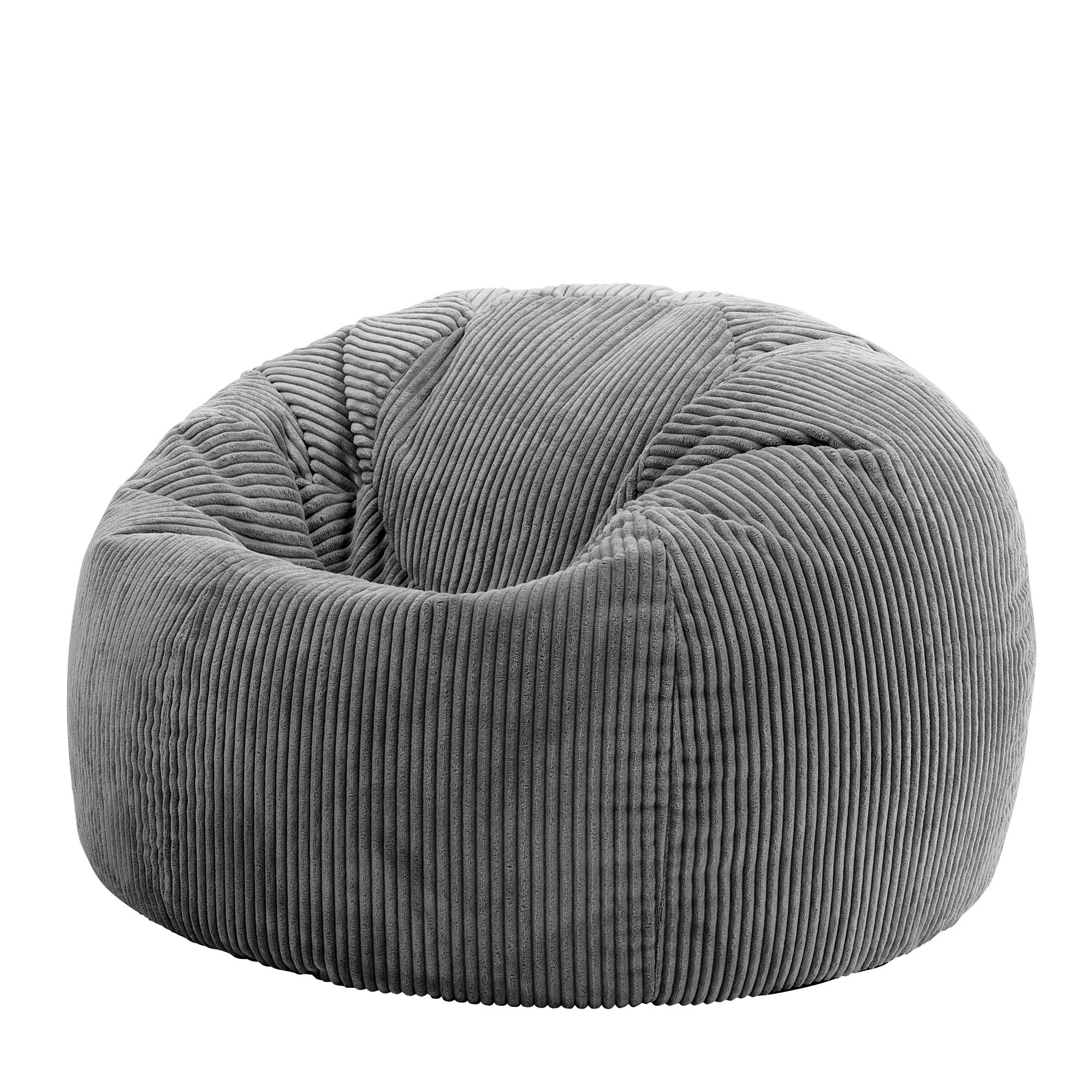 icon Sitzsack Sitzsack Erwachsene aus Cord flauschig „Kingston“, 85x50cm, M günstig online kaufen