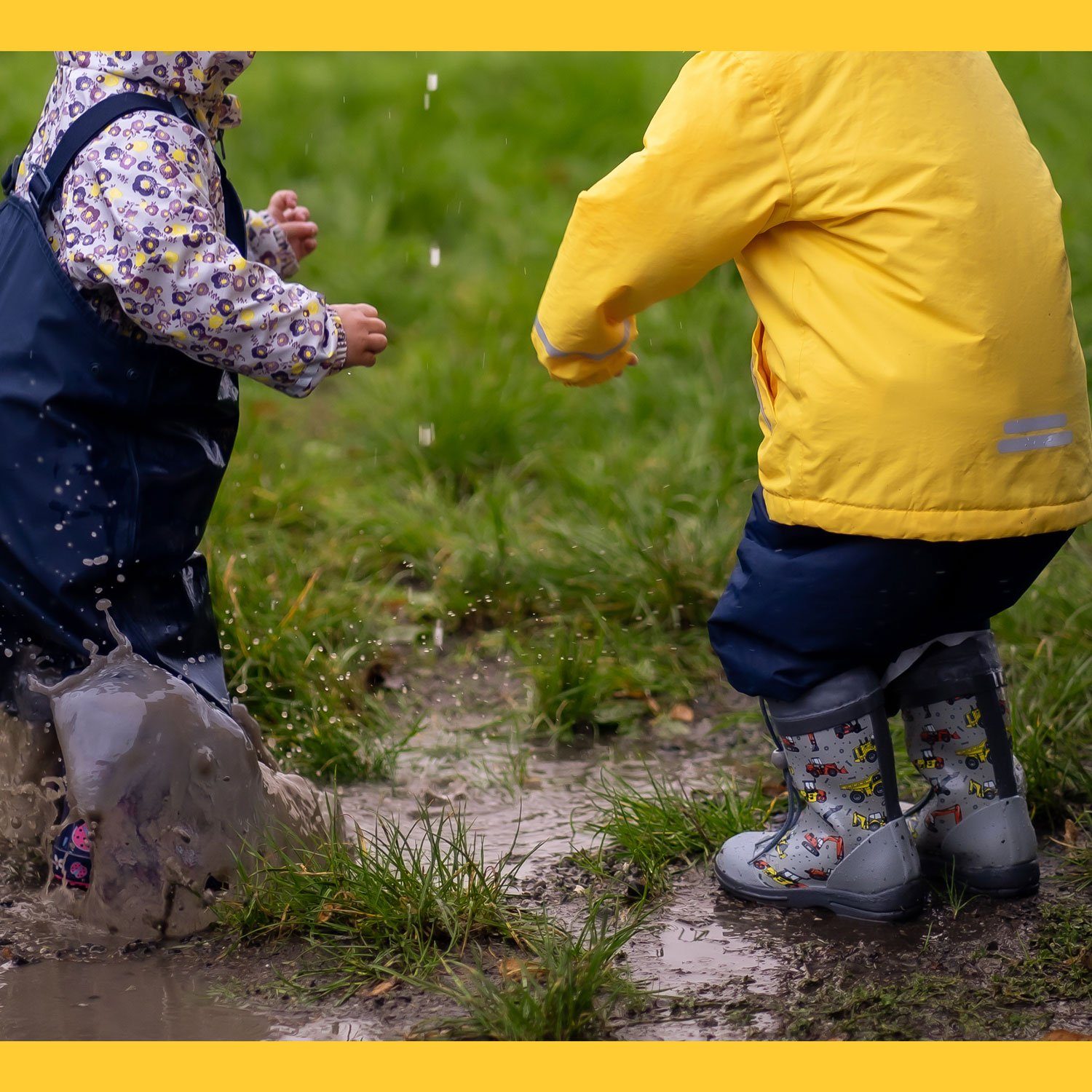 Beck Gummistiefel Baustelle Gummistiefel (wasserdichter, schmaler Stiefel, für trockene Füße bei Regenwetter) flexibler Naturkautschuk, robuste Vorder- und Hint – Bild 4 von 5