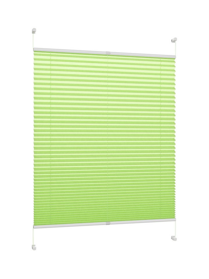 DécoProfi Plissee Plissee Klemmfix ohne Bohren, blickdicht, ohne Bohren, verspannt, Klemmfix, Stufenlos verstellbar