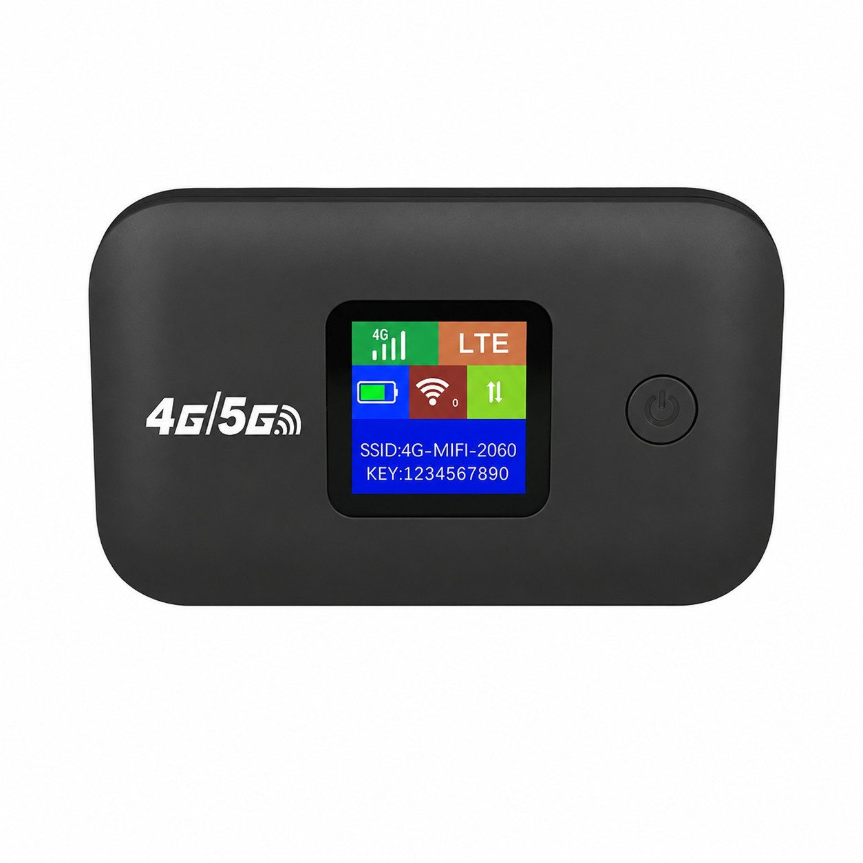 Athlix Reise-WLAN-Hotspot mit SIM-Steckplatz 4G Mobil 300Mbps WLAN-Router, LED-Display Stabile Verbindung Unterstützt 10 Geräte Outdoor