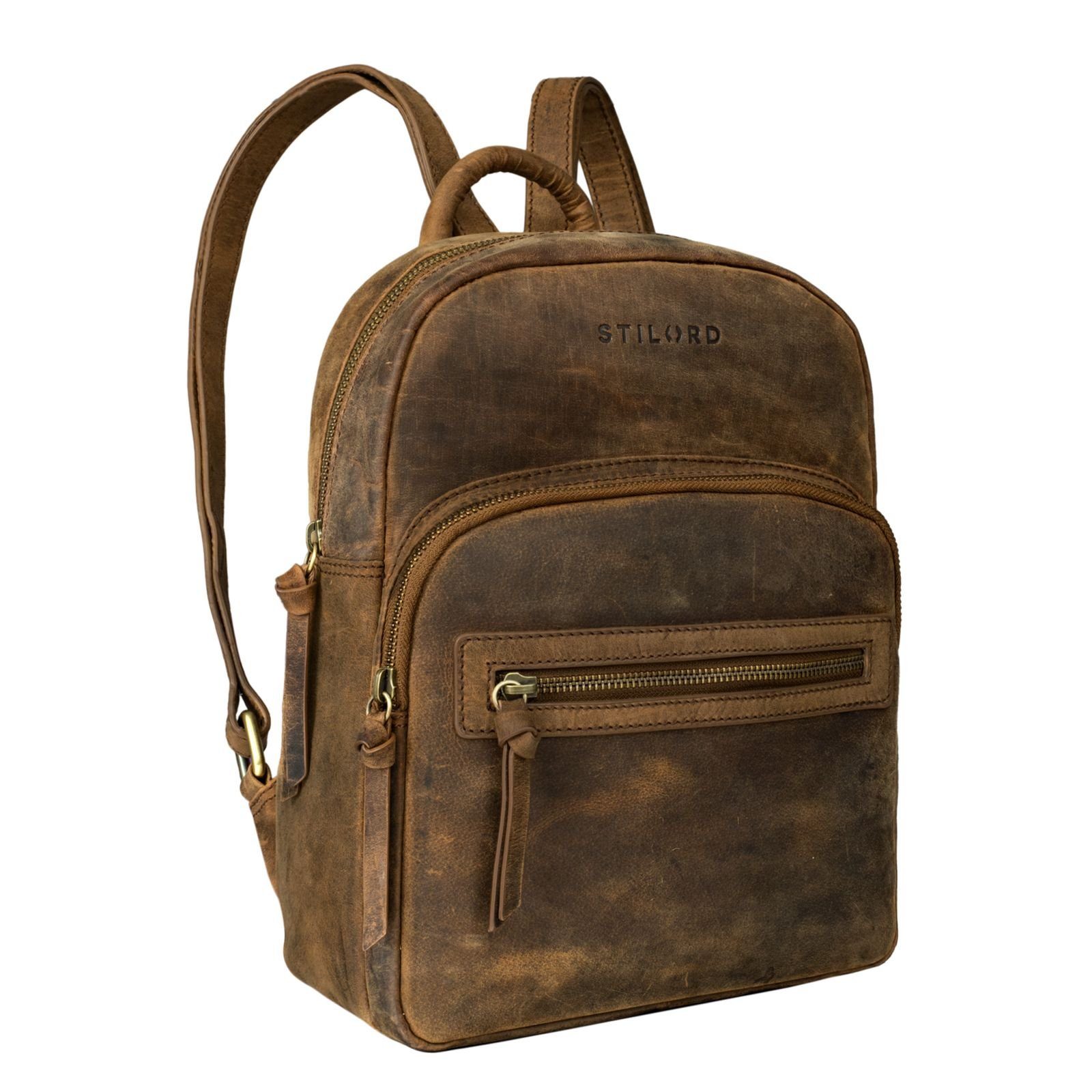 STILORD Cityrucksack "Alba" Kleiner Leder Rucksack günstig online kaufen