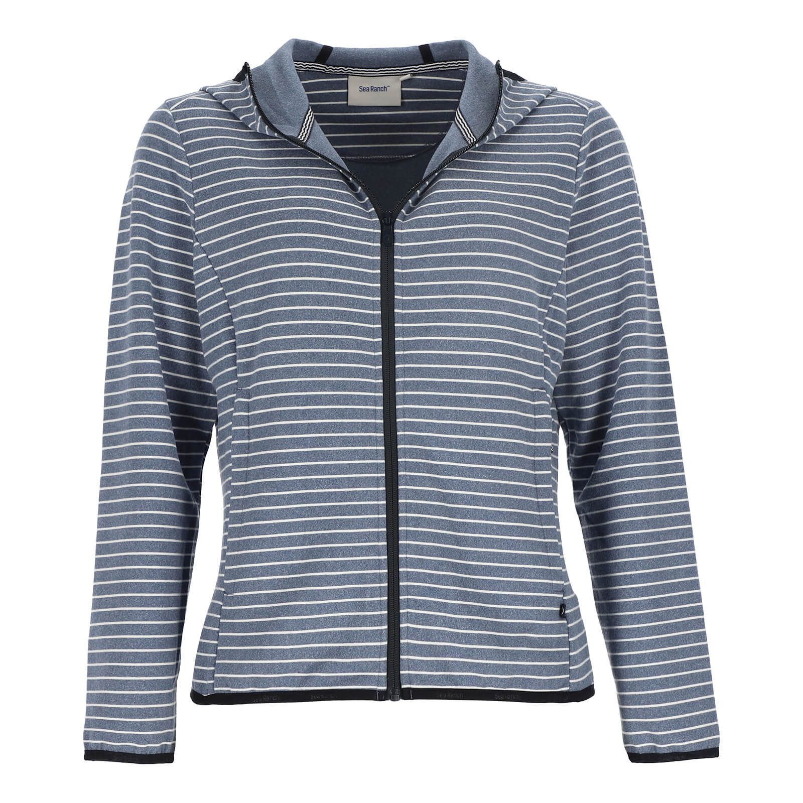 Sea Ranch Fleecejacke Kia Damen Kapuzenjacke Fleecejacke Kia mit Kapuze im Streifen-Design
