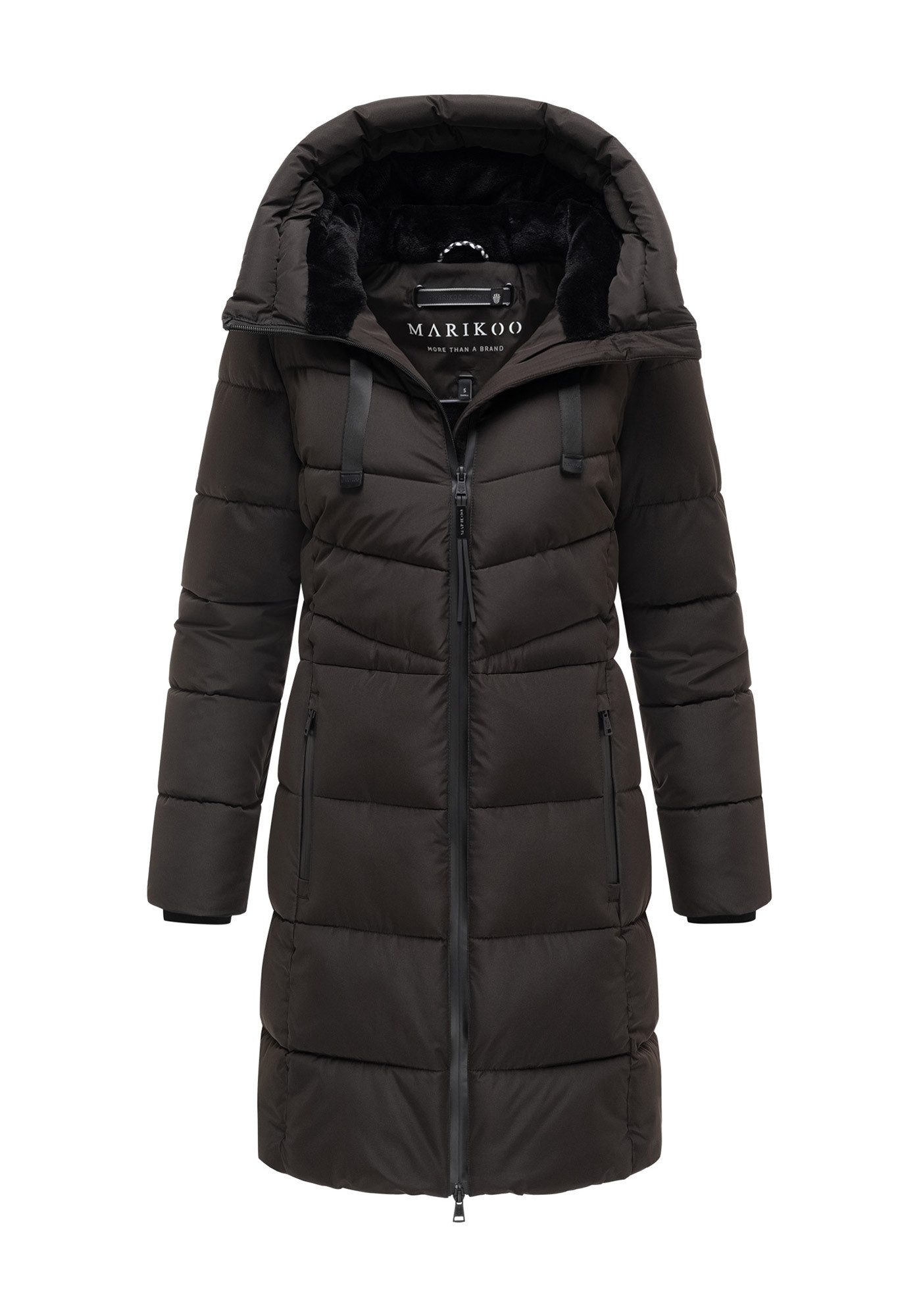 Marikoo Winterjacke Natsukoo XVI Stepp Mantel mit großer Kapuze – Bild 5 von 5