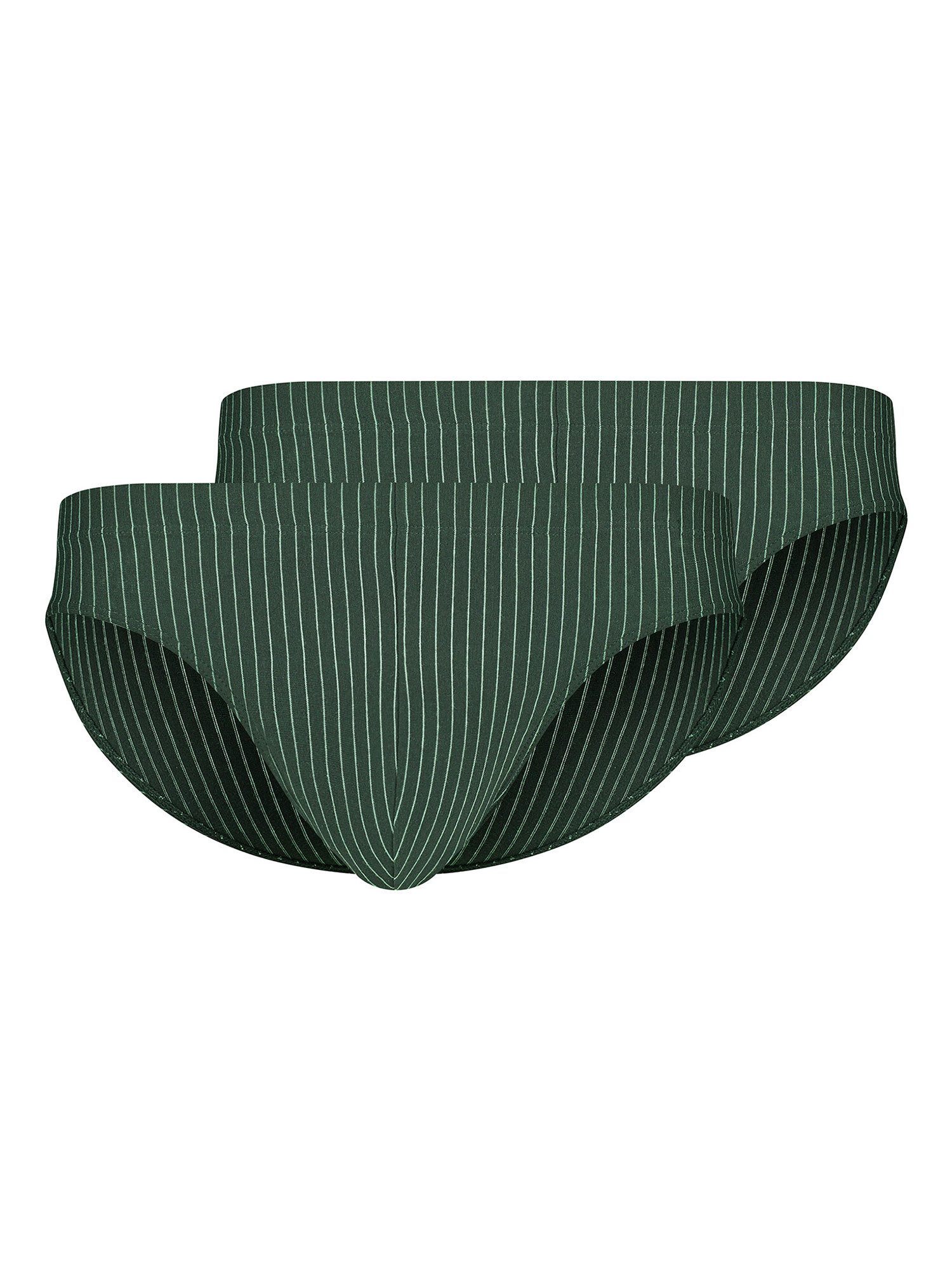 Skiny Slip Herren Brasil Slip 2er Pack Cotton Multipack (Spar-Set, 2-St) hoher Baumwollanteil, genähte elastische Beinabschlüsse