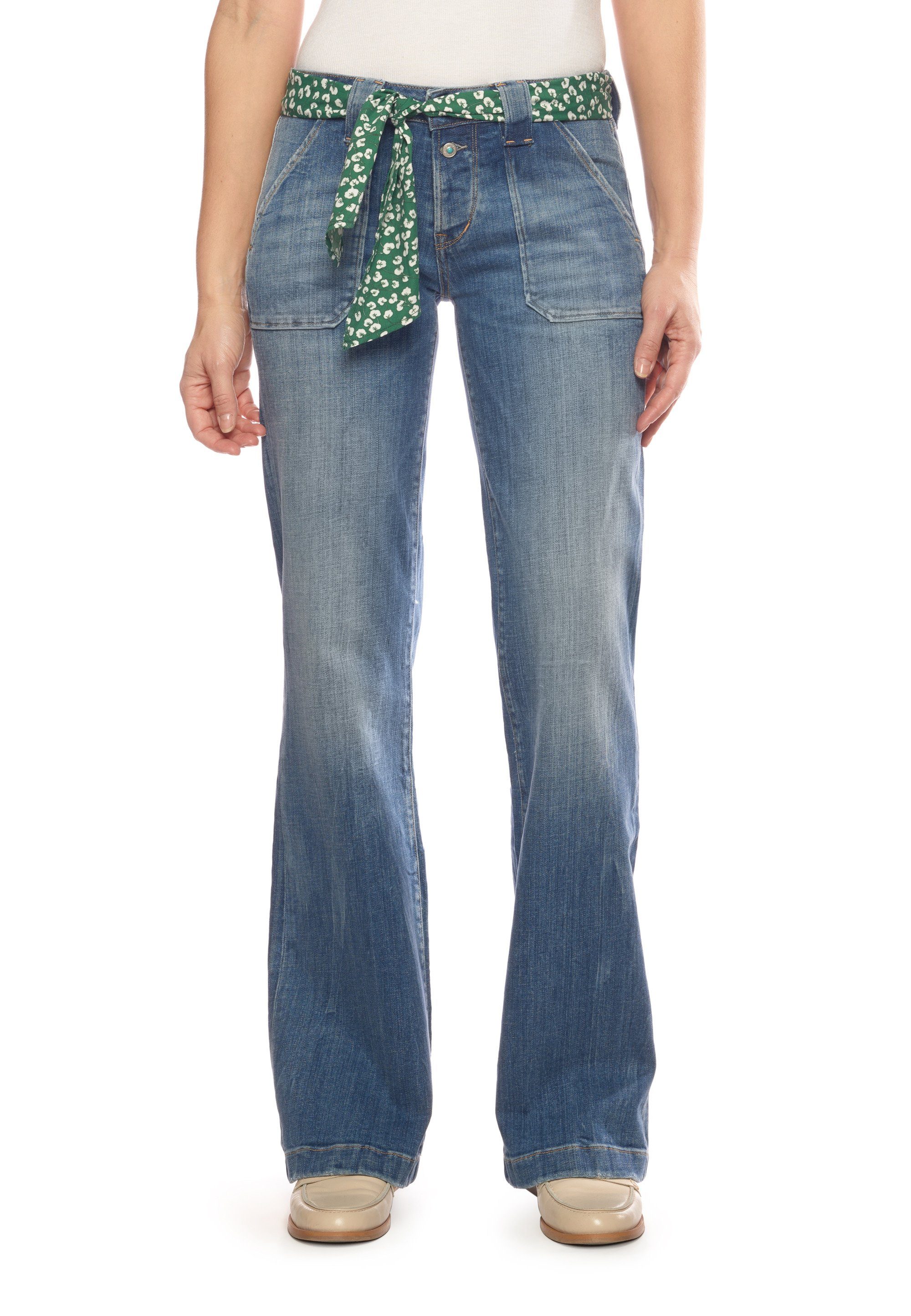 Le Temps Des Cerises Bequeme FLARE modischen Boot-Cut Jeans im