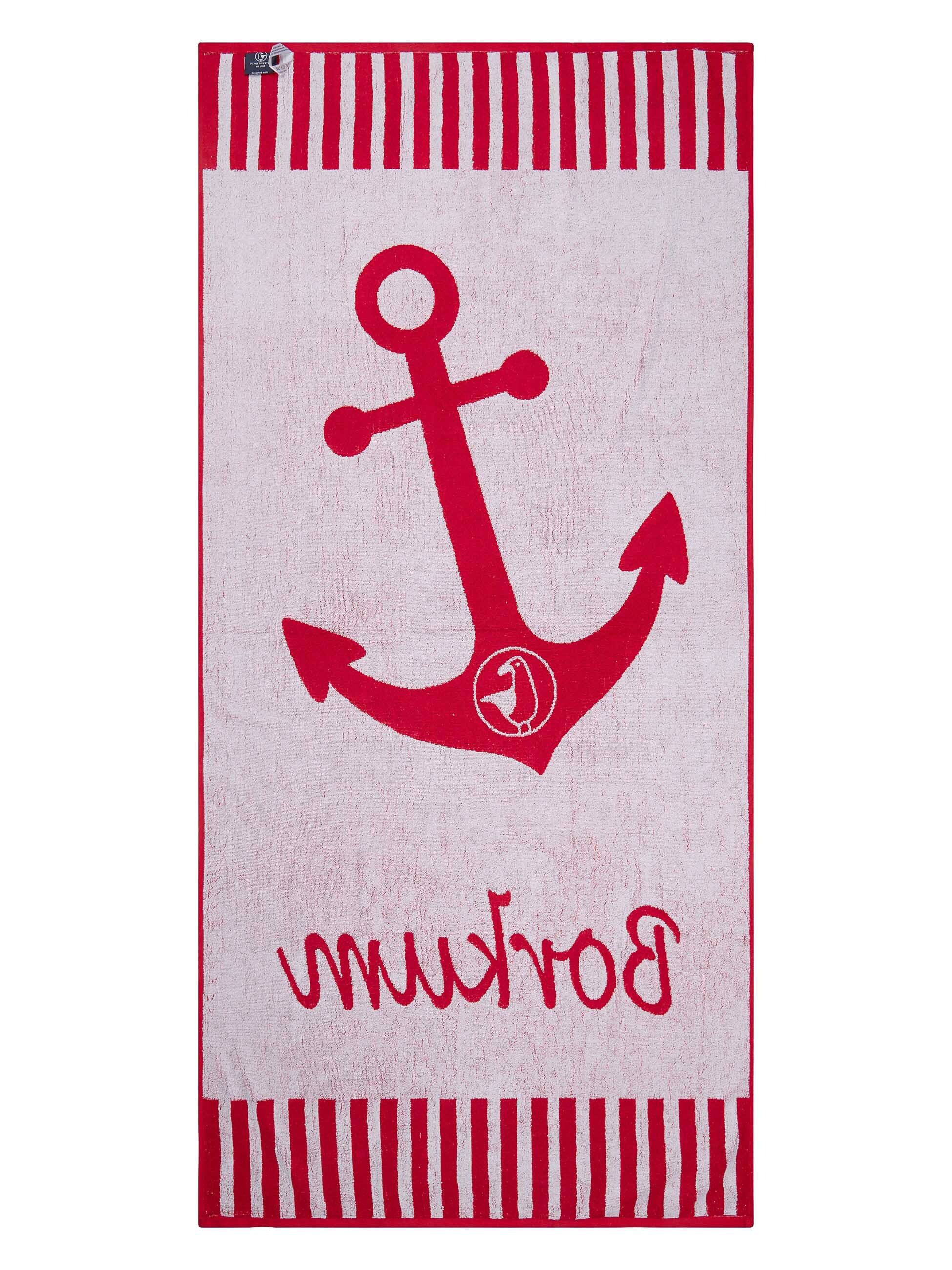 Schietwetter Strandtuch Unisex Strandhandtuch "Borkum" 180x88cm, günstig online kaufen