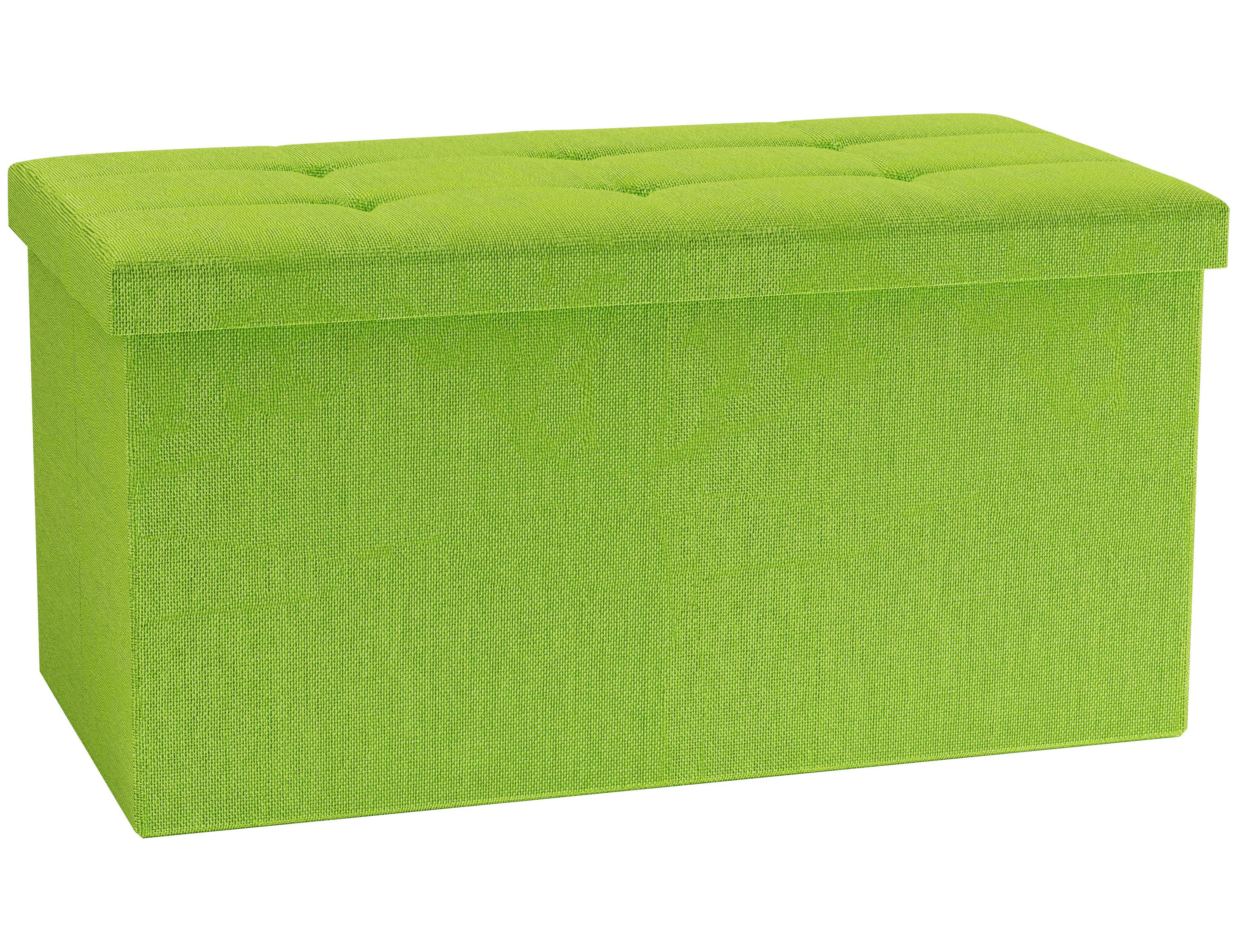 VCM Schuhbank Boxas B. 76 x T. 38 x H. 38 cm, Stoff-Sitztruhe, Kiste für flexiblen Einsatz in allen Wohnräumen