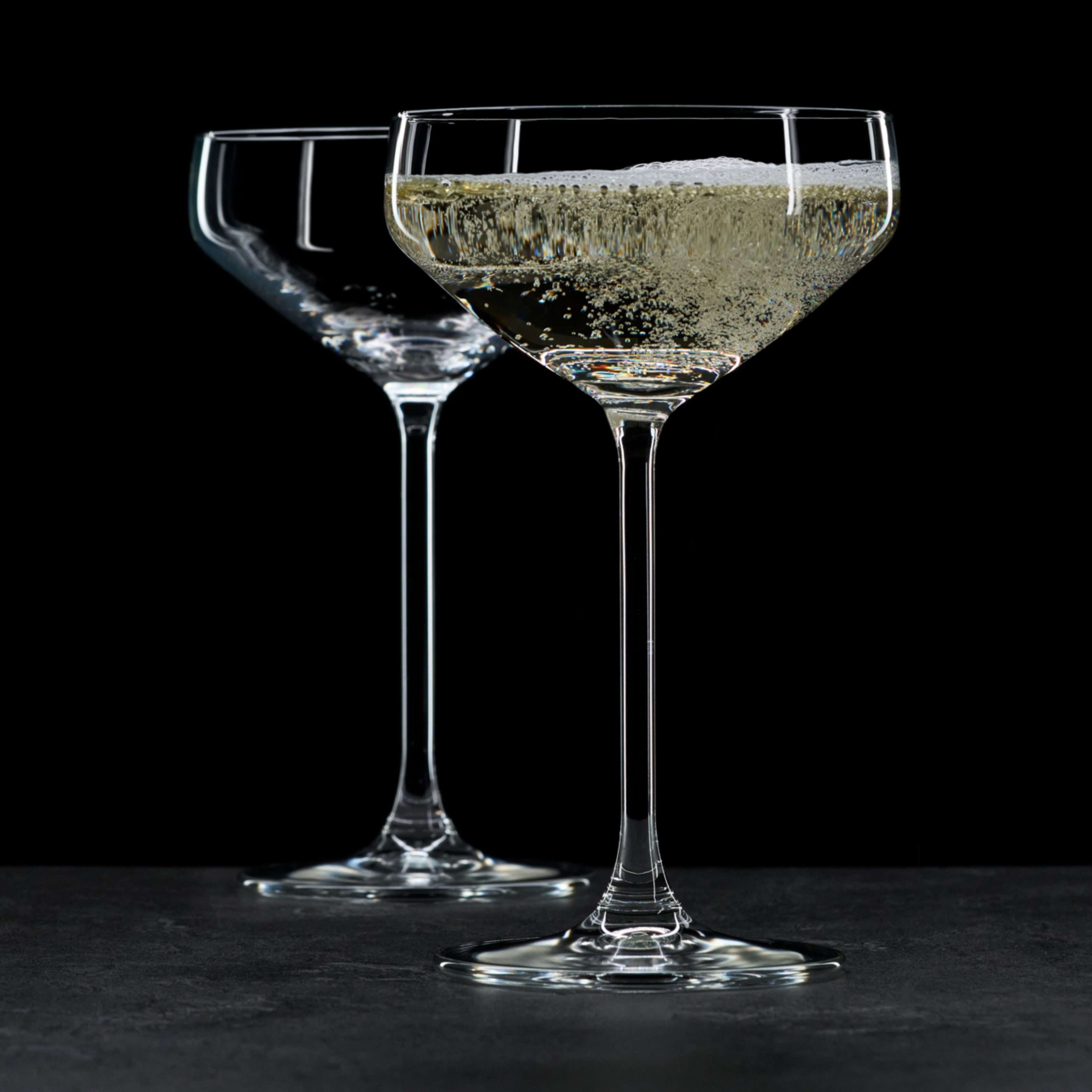 Ritzenhoff & Breker Champagnerglas Rumba, 4-tlg., Glas, Champagnerschale im 4er Set, je 300 ml