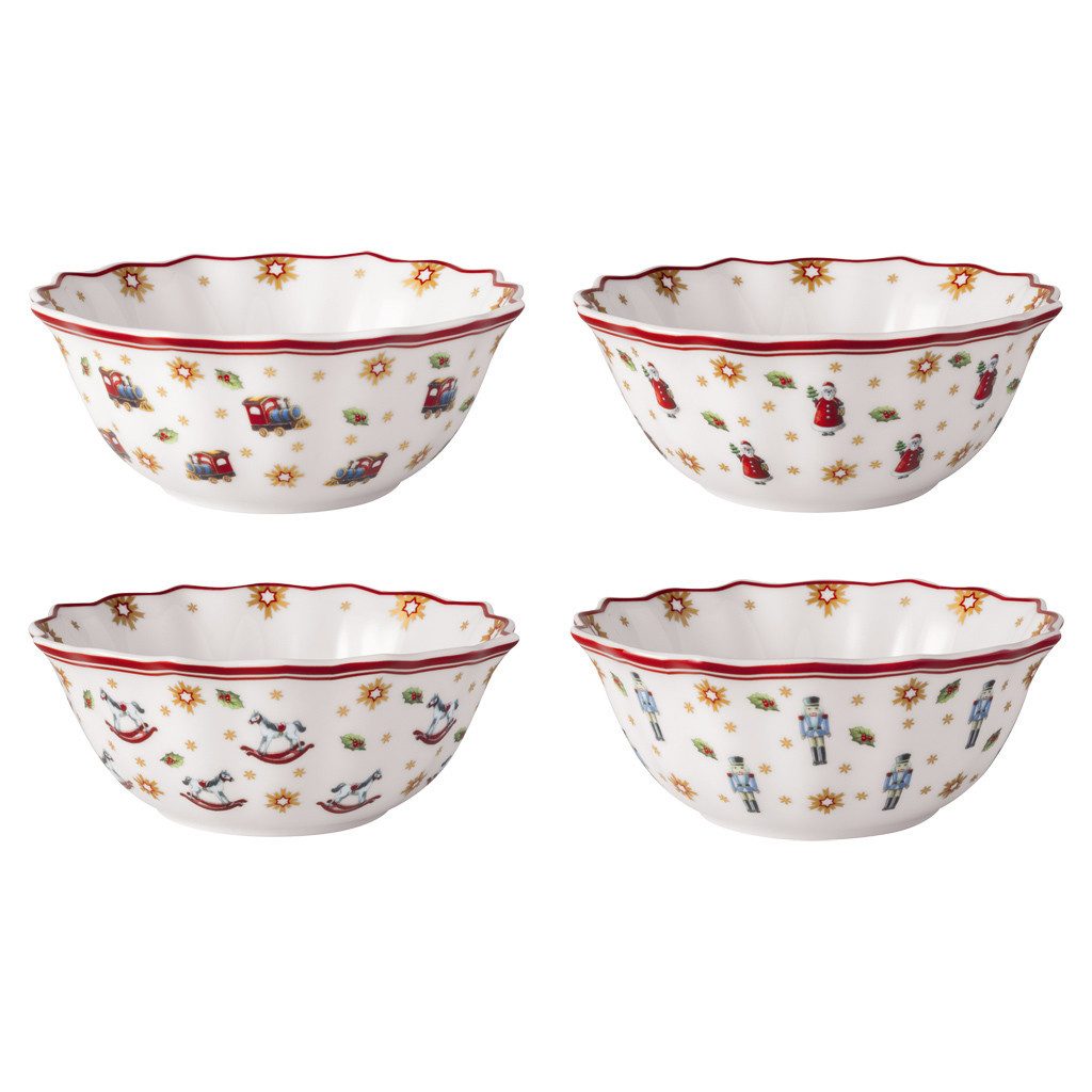 Villeroy & Boch Geschirr-Set Toy's Delight Schalen Set, 4tlg. (4-tlg), 4 Personen, Porzellan, Premium Porcelain, 4 Stck, Handwäsche empfohlen