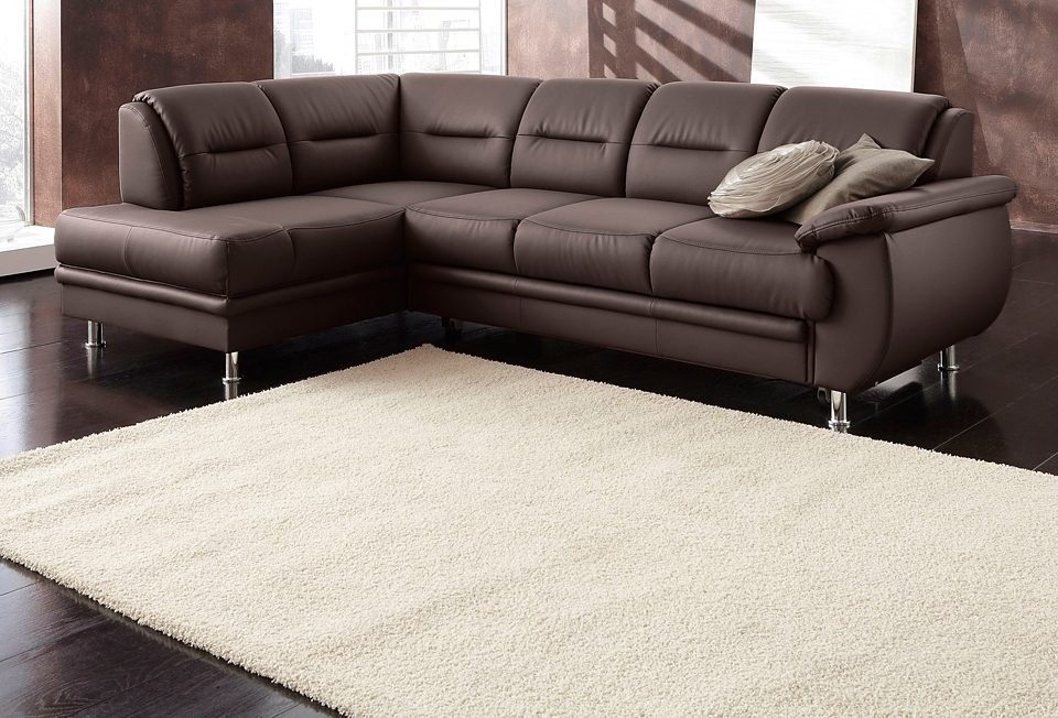 sit&more Ecksofa Mailand L-Form, B: 250 cm, Komfortsitzhöhe 46 cm, optional Schlaffunktion, Liegefläche: 194x122cm, Komfortpolsterung