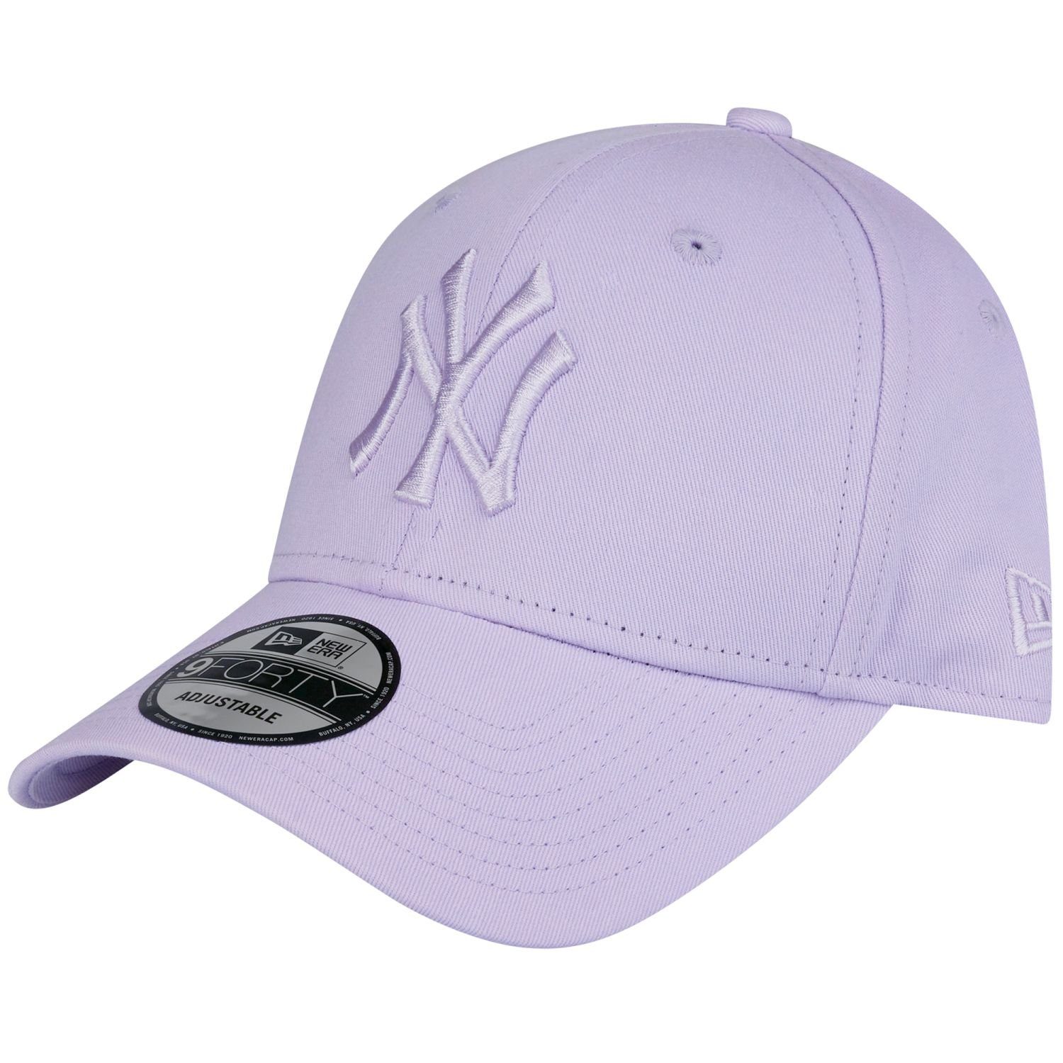 New Era Baseball Cap 9Forty Strapback New York Yankees pastel lilac