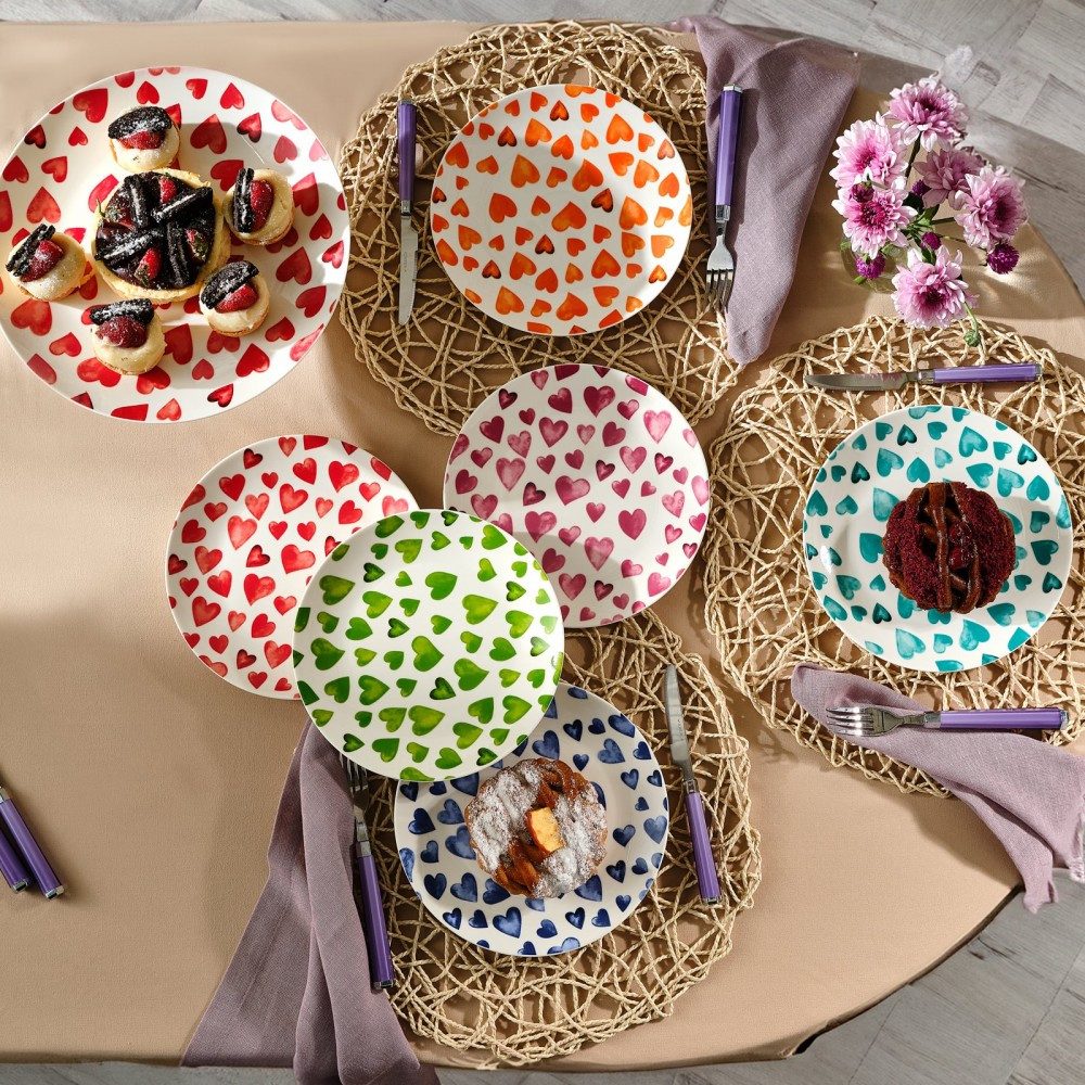 Karaca Tafelservice Karaca Lovely 7-teiliges Kuchen-Set für 6 Personen
