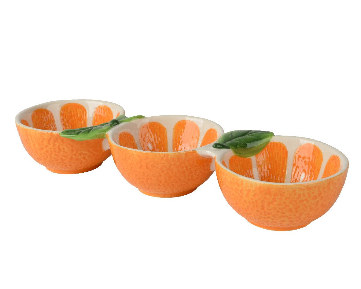 Kaemingk Dekoschüssel 3er. Tapas-Schale Orange SUMMER