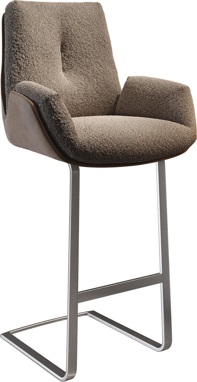 DELIFE Barhocker Clea-Flex, Freischwinger Flach Edelstahl günstig online kaufen
