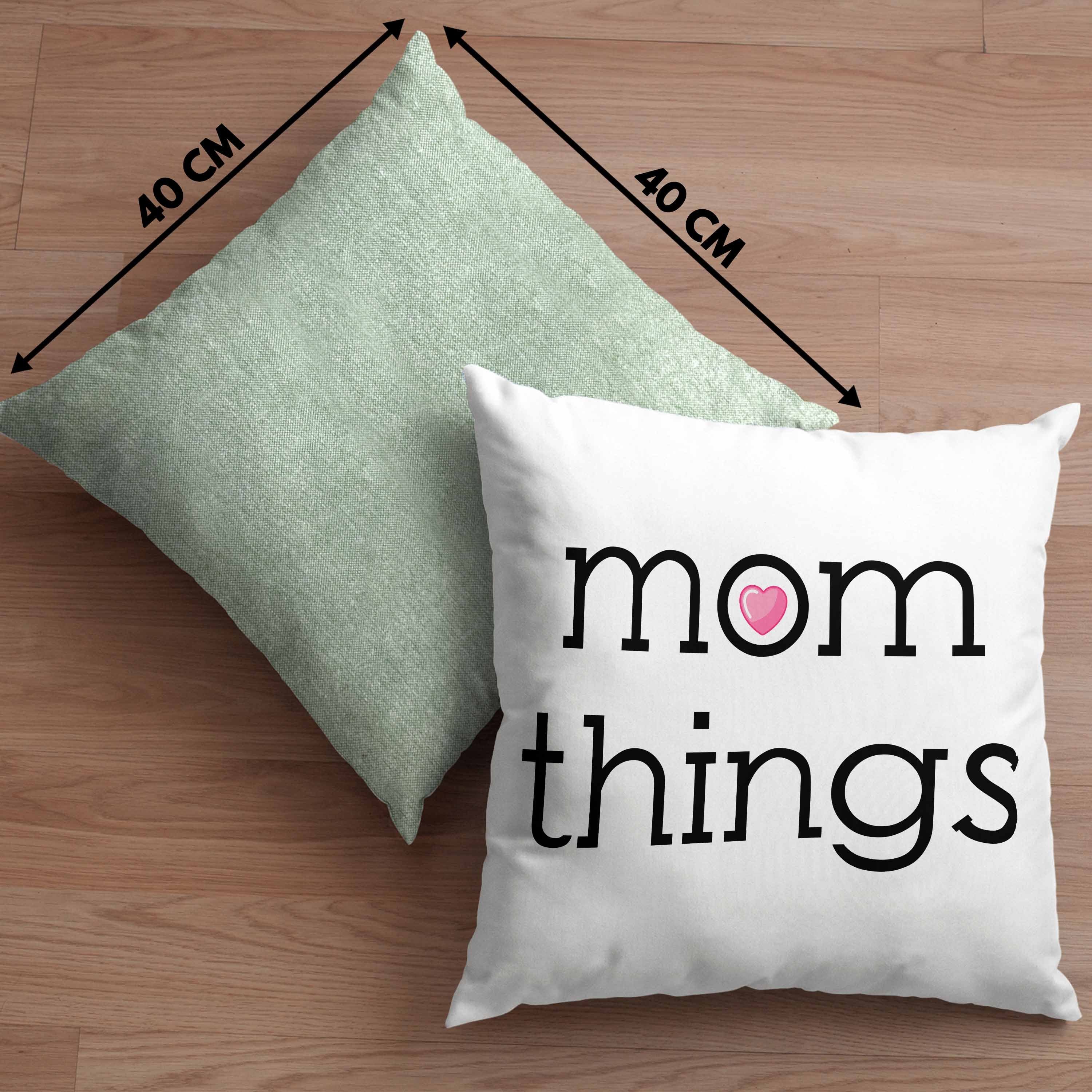 Trendation Dekokissen Trendation - Mom Mütter Grün Kissen Mama Things Geschenk und für Dekokissen 40x40 mit Füllung
