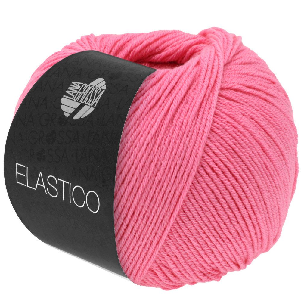 LANA GROSSA ELASTICO Häkelwolle, 160 m (extraweiches Baumwollgarn mit leichtem Stretch-Anteil), 50 g