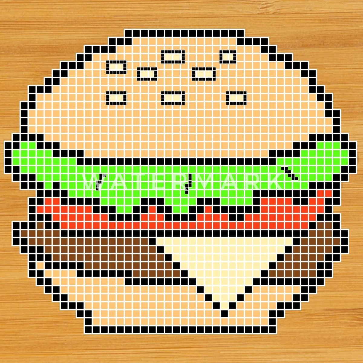 Spreadshirt Lunchbox Pixel Art Cheeseburger Design Brotdose mit Bambusdeckel, Edelstahl, Bambus