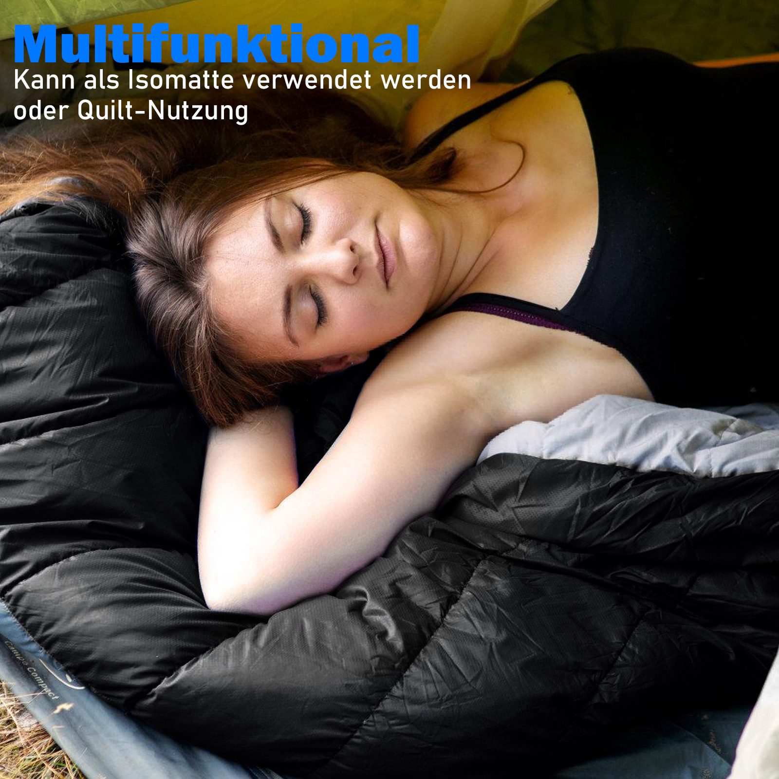 CALIYO Mumienschlafsack Mumienschlafsack – Schlafsack Winter und Sommer, -10°C bis 10°C, Wasserabweisend und Windschutz - Ultraleicht - Outdoor Campen – Bild 4 von 5