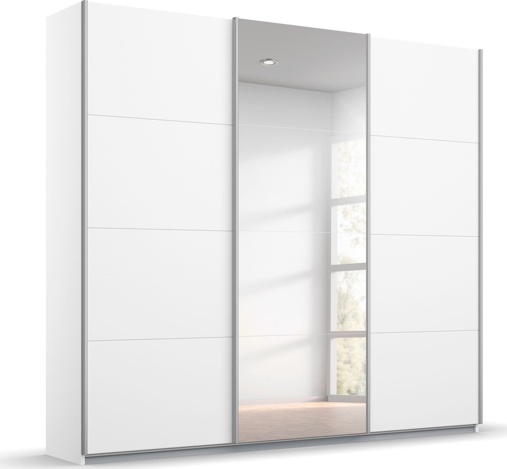 rauch Schwebetürenschrank Kleiderschrank Schrank Garderobe KOLUNA mit Spiegel (3 Ausstattungen BASIC/CLASSIC/PREMIUM (inkl. SOFT-CLOSE-FUNKTION) Breiten 203/271/315/360 cm Höhen 210/229 cm MADE IN GERMANY