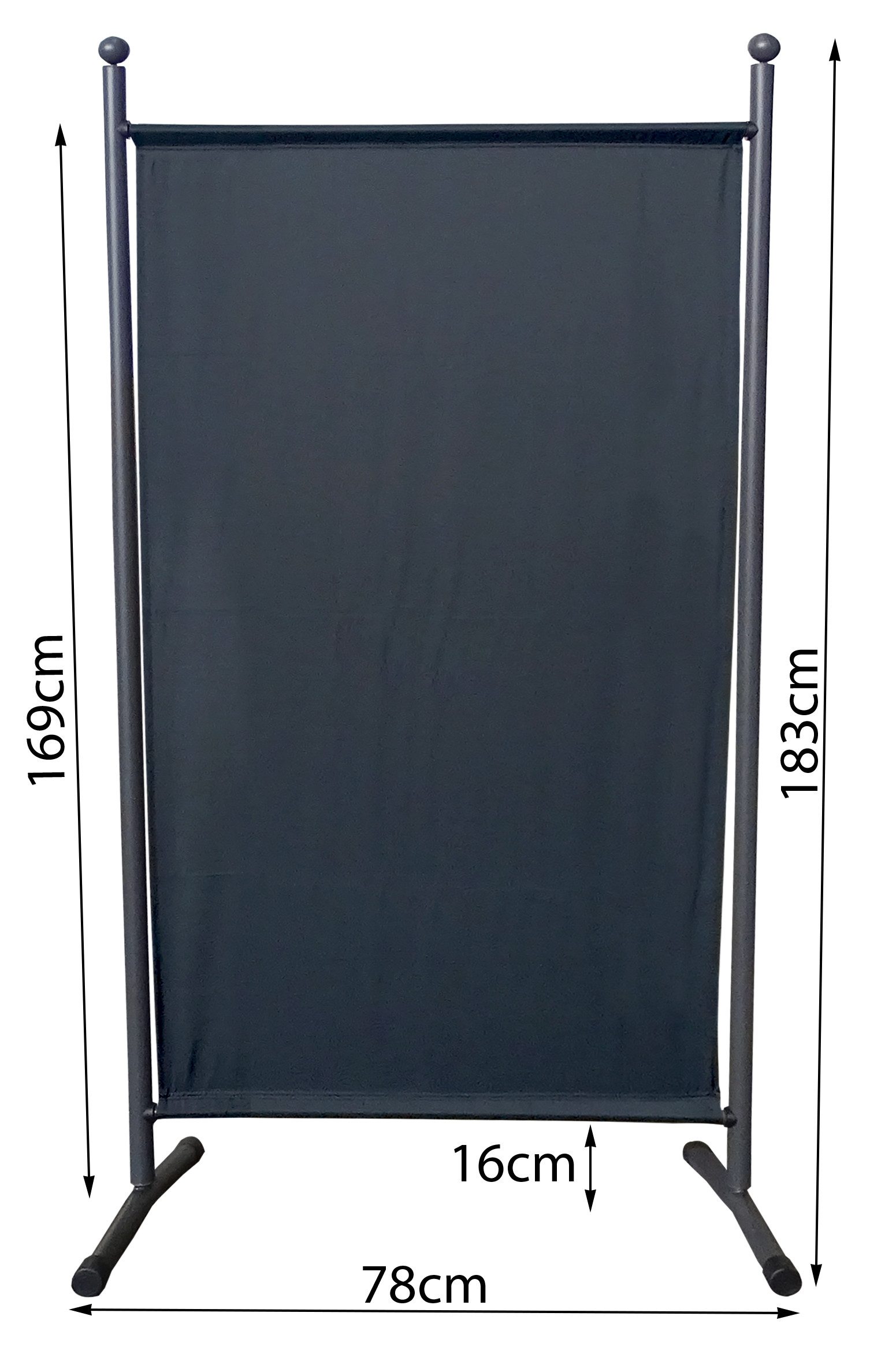 Quick Star Paravent Paravent 1tlg. 180x78cm Grau günstig online kaufen