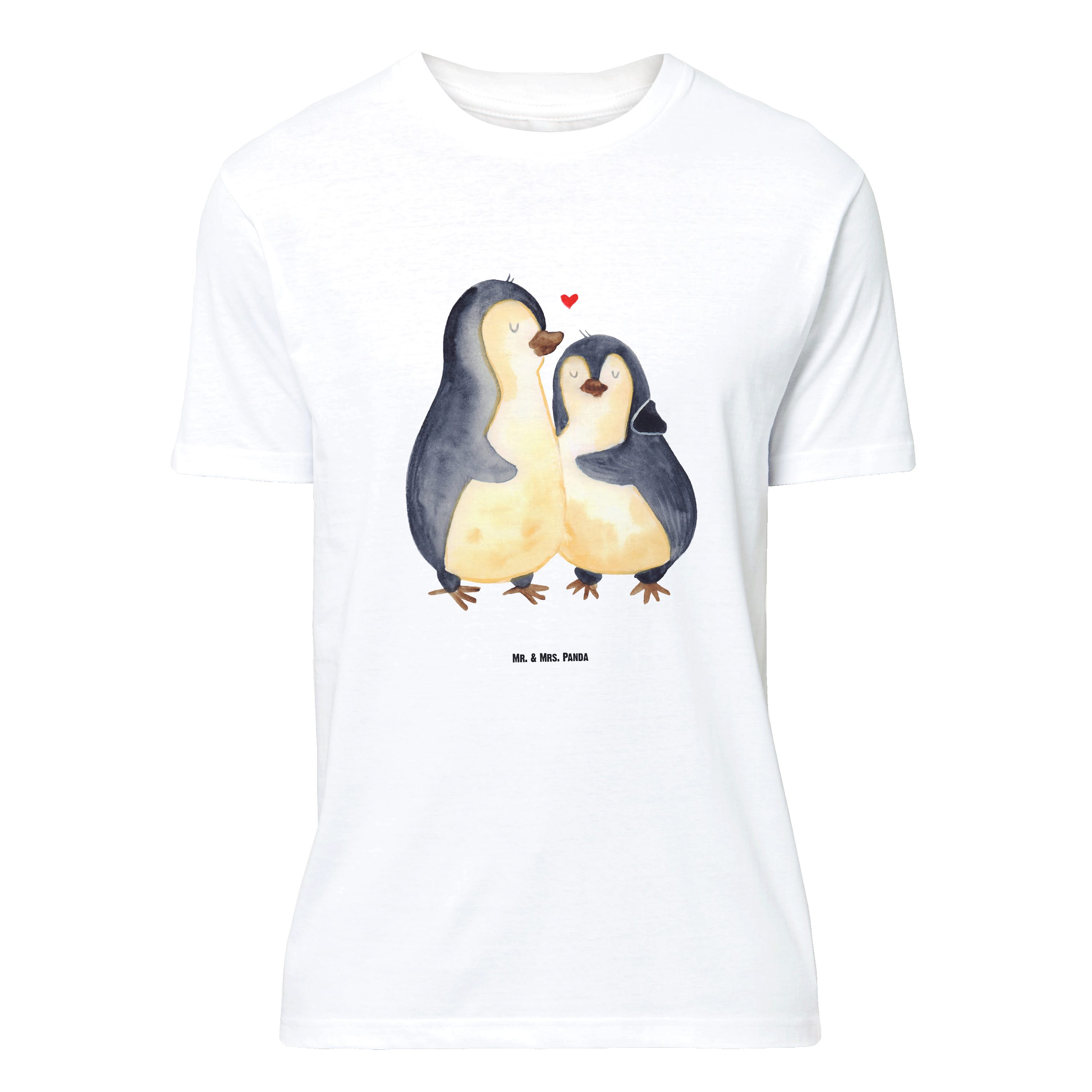 T-Shirt Pinguin umarmen, T-Shirt, Weiß, große Größen T-Shirt, Liebe, Tshirt