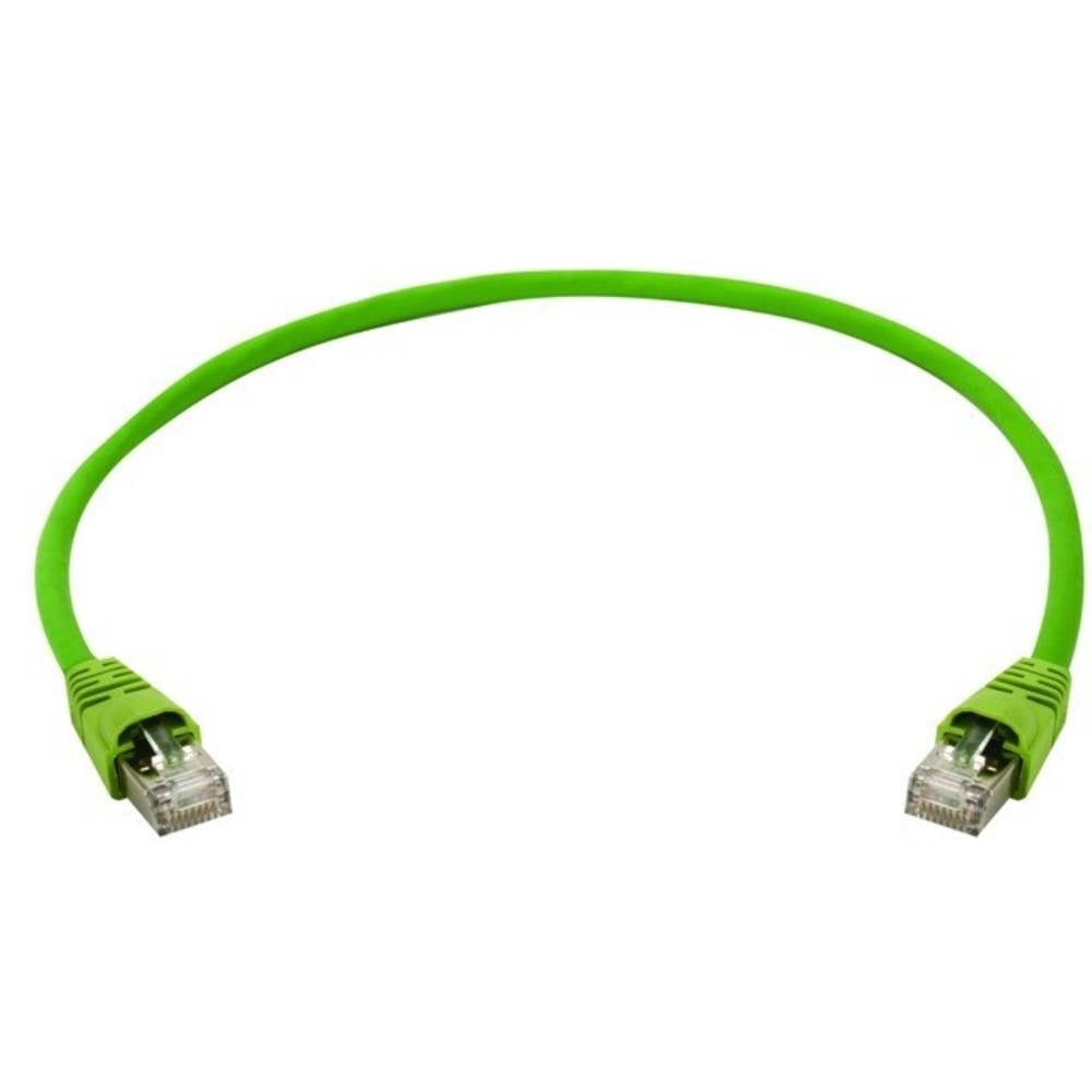 Telegärtner Patchkabel S/FTP Cat.6A, 4x2xAWG27/7, PUR, IP20-IP20, 2m 100008284 LAN-Kabel, (2.00 cm), Flammwidrig, mit Rastnasenschutz, Paarschirm, doppelt geschirmt, PUR-M