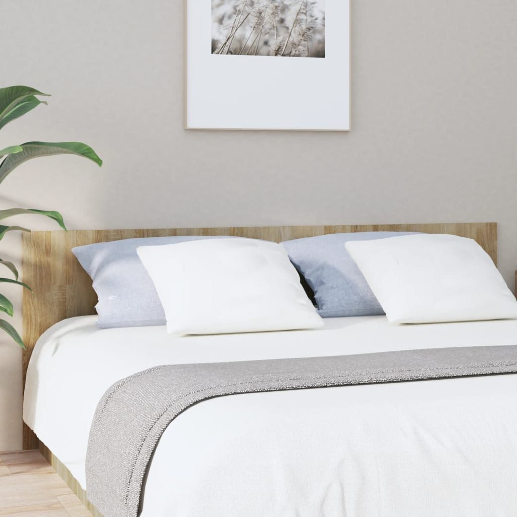 vidaXL Kopfteil, Bett Kopfteil Sonoma-Eiche 200x1,5x80 cm Holzwerkstoff