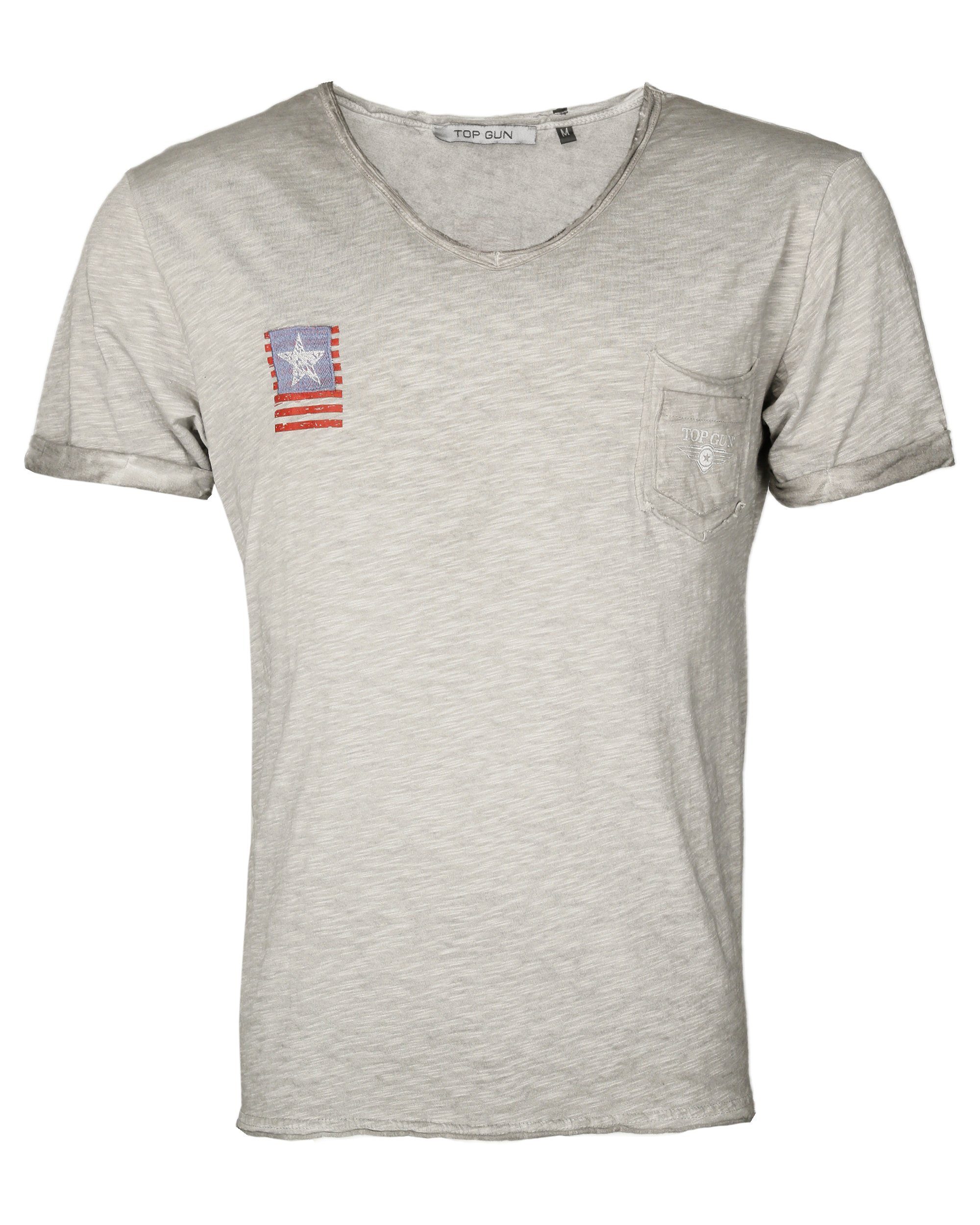TOP GUN T-Shirt TG20193157 anthracite | T-Shirts