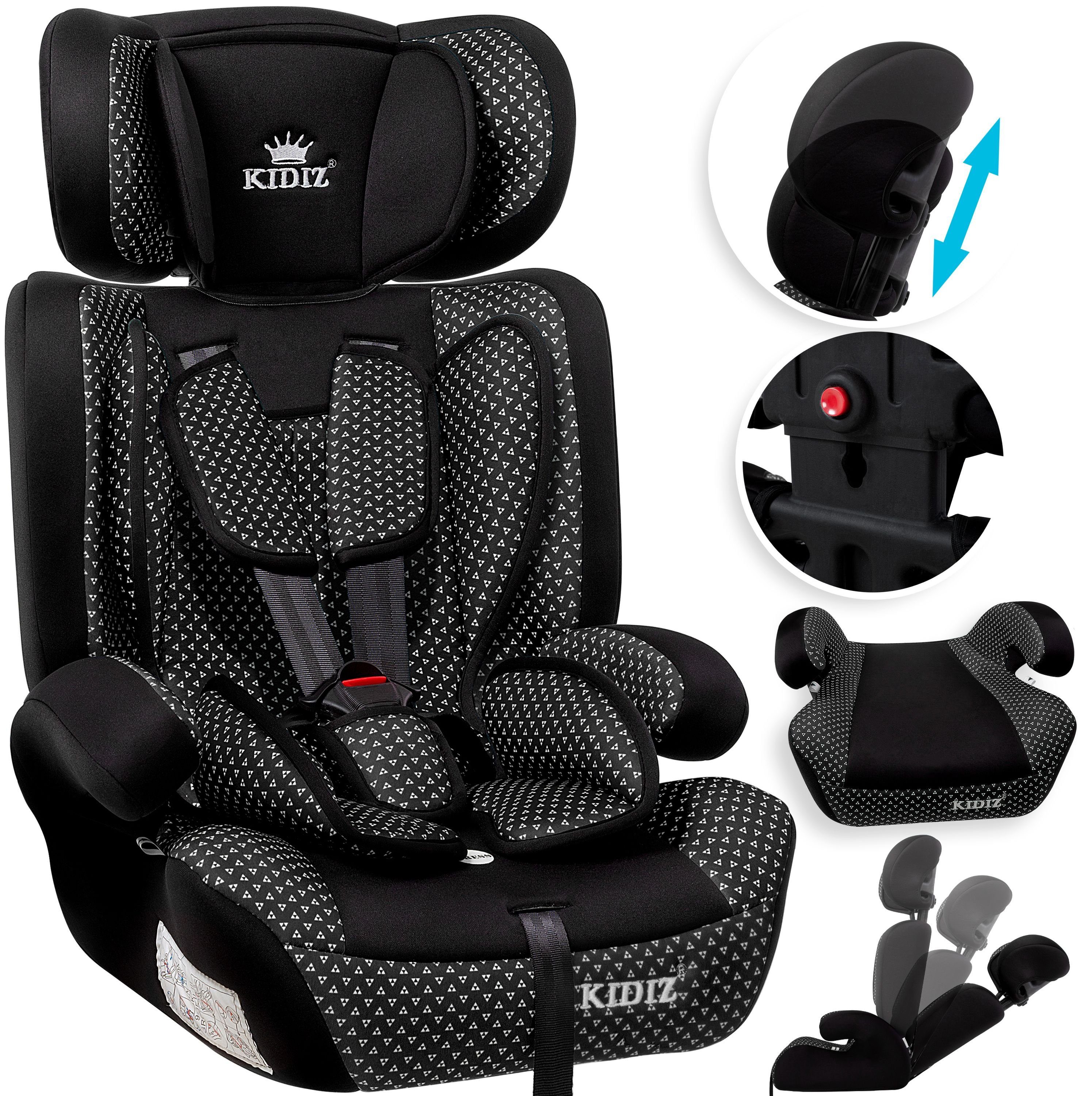Kidiz® Autokindersitz Autositz Kinderautositz 9-36 kg Gruppe 1+2+3 Kindersitz 